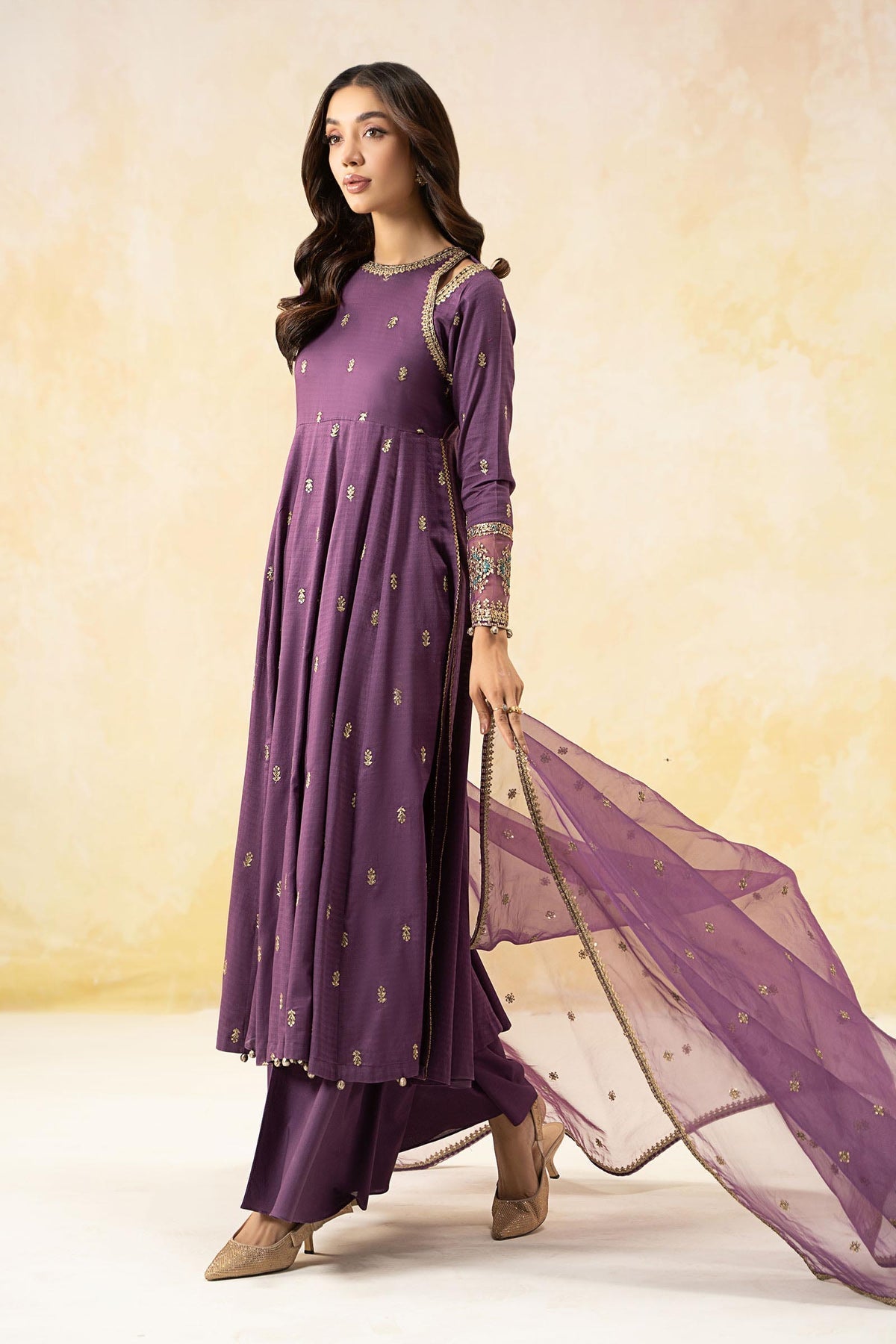 Maria B | Formal Wears | DW-EF25-19 by Maria B - Designer Dress - Type: Ladies Clothes - Available at Libayah - 100% Original