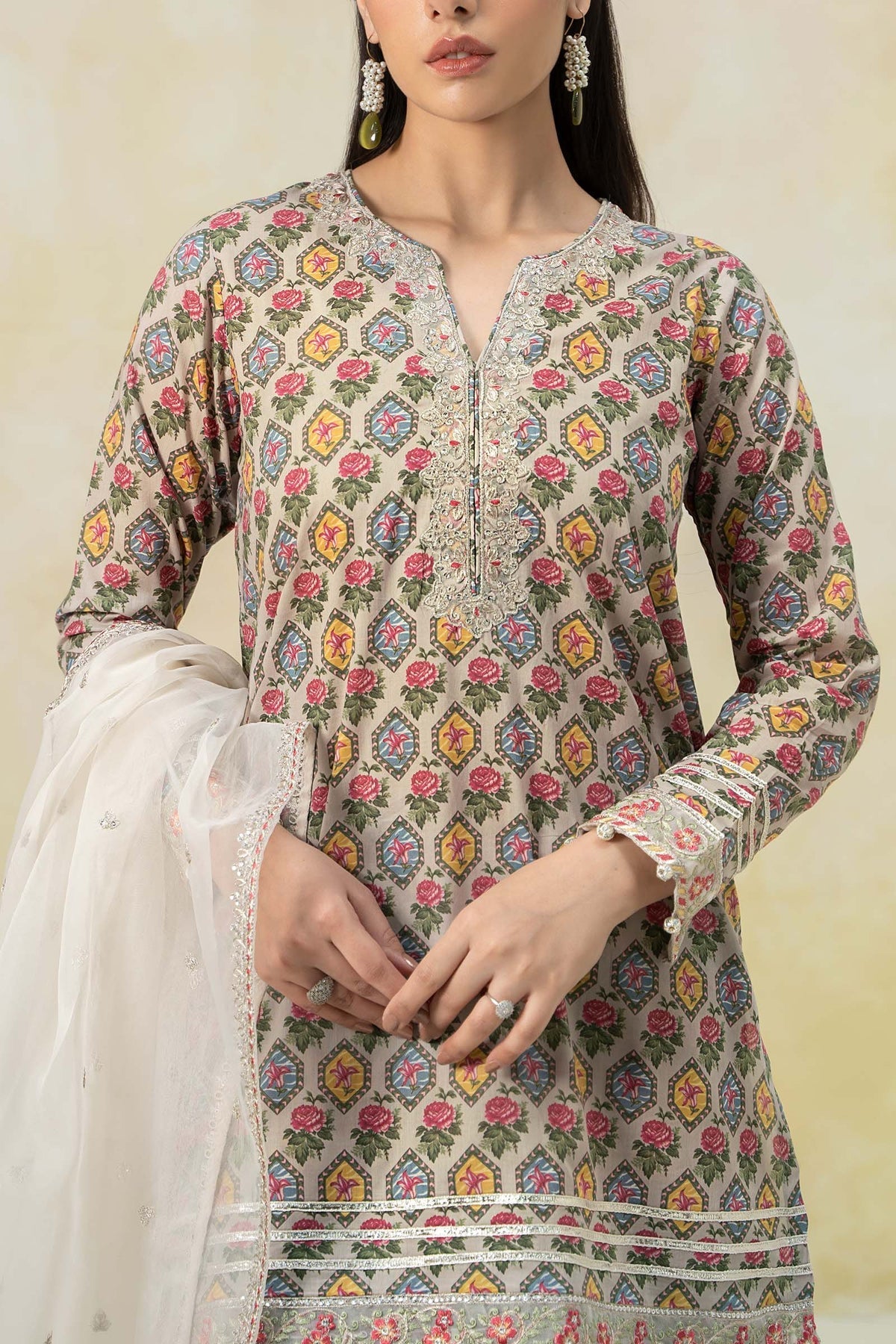Maria B | Formal Wears | DW-EF25-25 by Maria B - Designer Dress - Type: Ladies Clothes - Available at Libayah - 100% Original