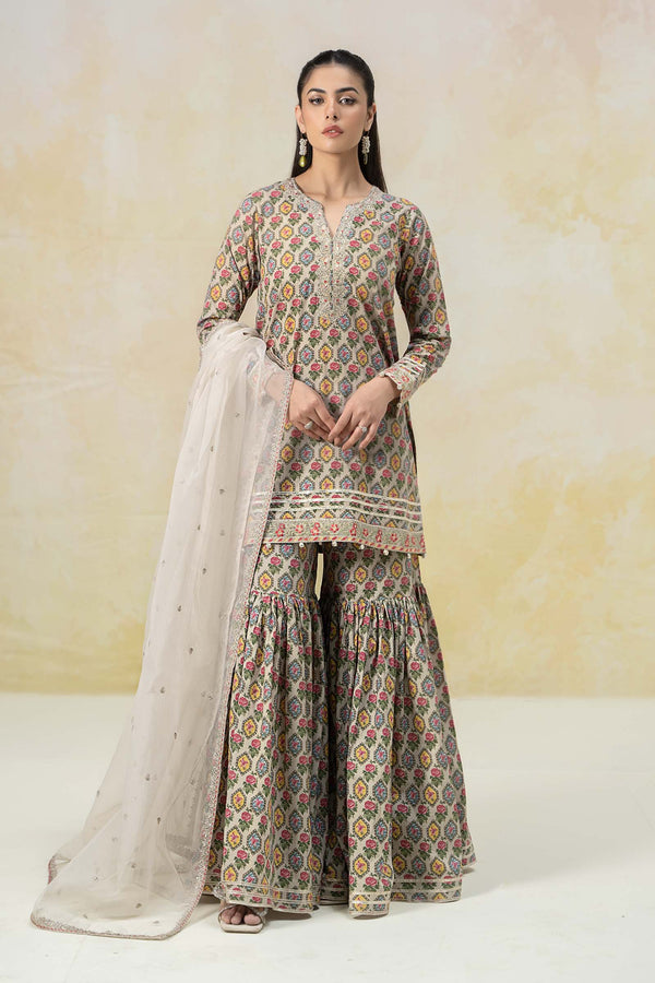 Maria B | Luxury Pret 25 | DW-EF25-25 by Maria B - Designer Dress - Type: Ladies Clothes - Available at Libayah - 100% Original