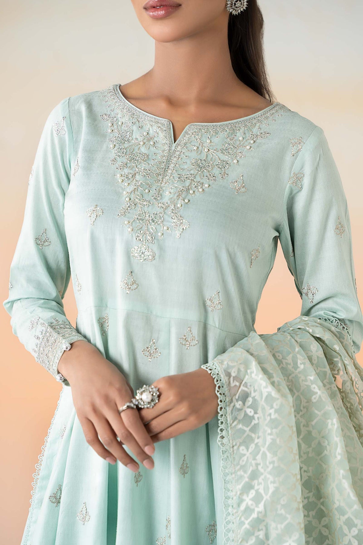 Maria B | Casual Pret 25 | DW-EF25-30 by Maria B - Designer Dress - Type: Ladies Clothes - Available at Libayah - 100% Original