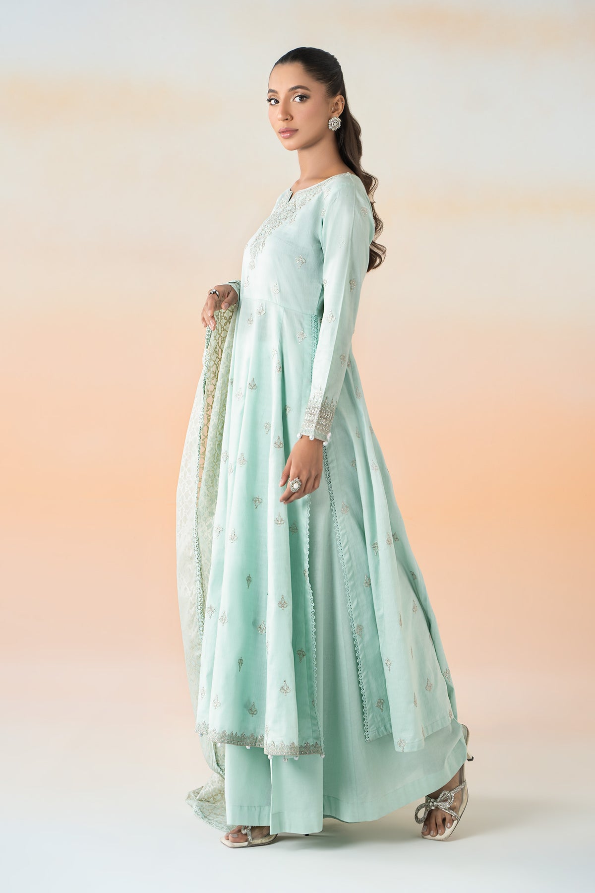 Maria B | Casual Pret 25 | DW-EF25-30 by Maria B - Designer Dress - Type: Ladies Clothes - Available at Libayah - 100% Original