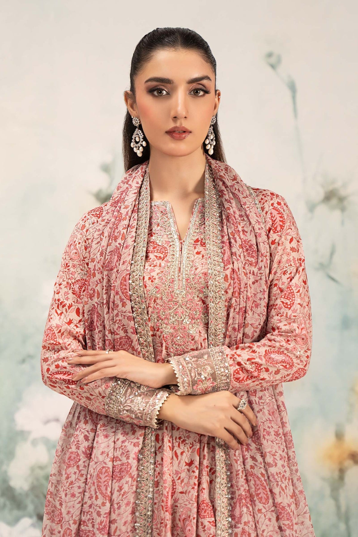 Maria B | Casual Pret 25 | DW-EF25-31 by Maria B - Designer Dress - Type: Ladies Clothes - Available at Libayah - 100% Original