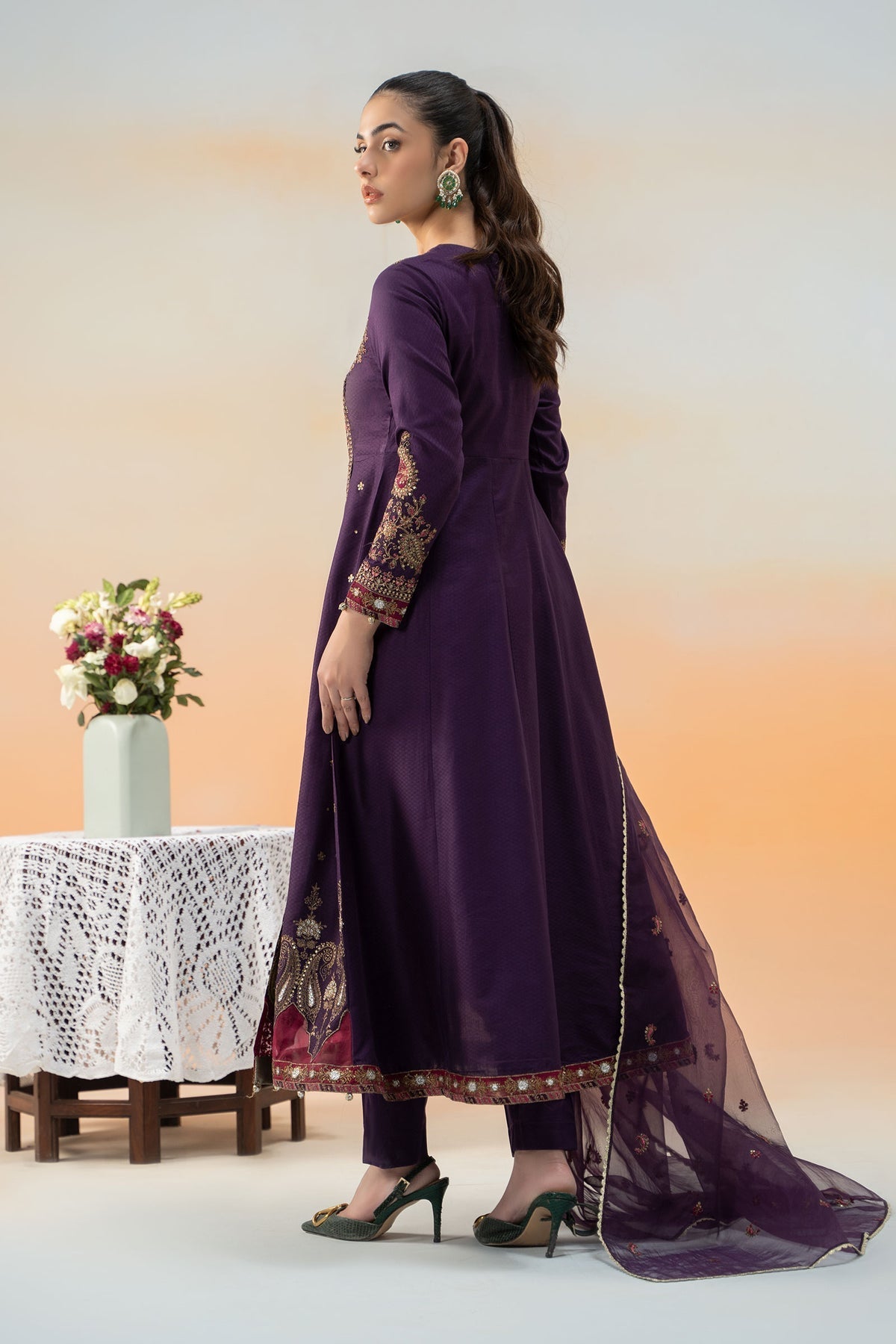 Maria B | Formal Wears | DW-EF25-40 by Maria B - Designer Dress - Type: Ladies Clothes - Available at Libayah - 100% Original