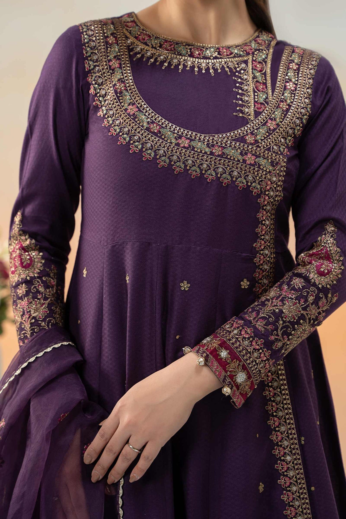 Maria B | Formal Wears | DW-EF25-40 by Maria B - Designer Dress - Type: Ladies Clothes - Available at Libayah - 100% Original