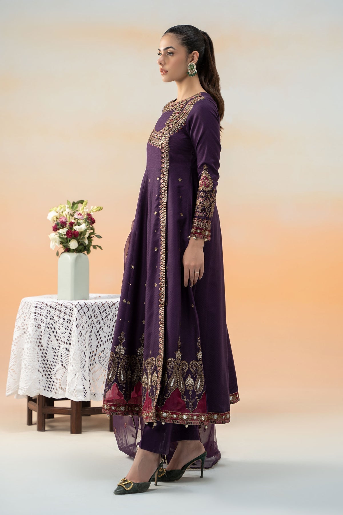 Maria B | Formal Wears | DW-EF25-40 by Maria B - Designer Dress - Type: Ladies Clothes - Available at Libayah - 100% Original