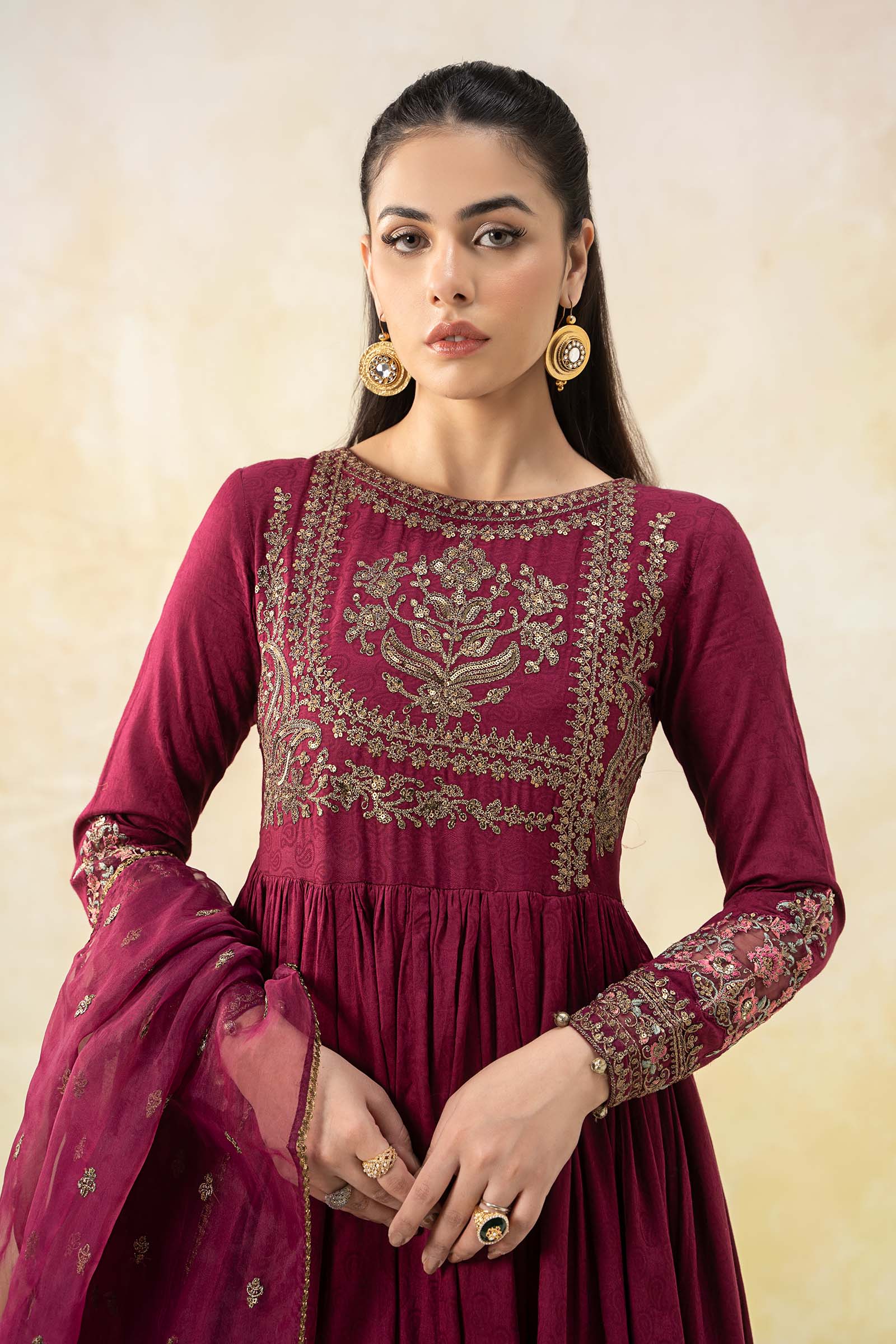 Maria B | Luxury Pret 25 | DW-EF25-43 by Maria B - Designer Dress - Type: Ladies Clothes - Available at Libayah - 100% Original