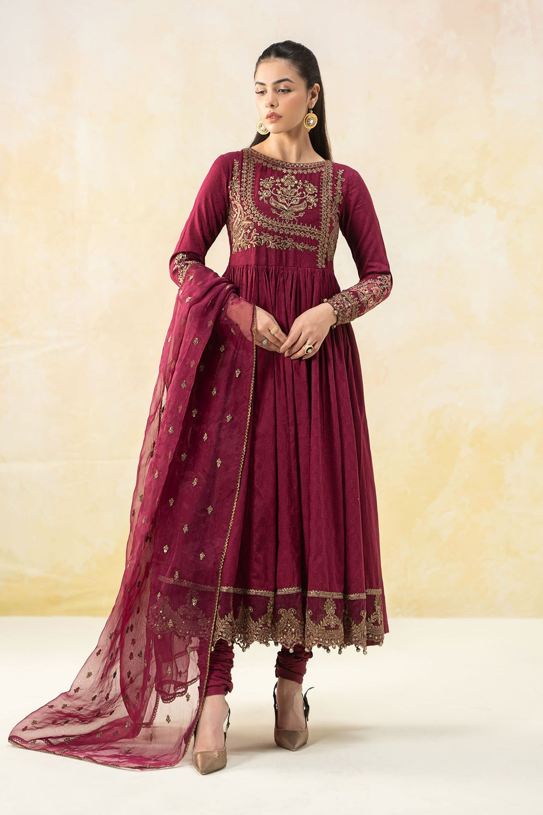 Maria B | Formal Wears | DW-EF25-43 by Maria B - Designer Dress - Type: Ladies Clothes - Available at Libayah - 100% Original