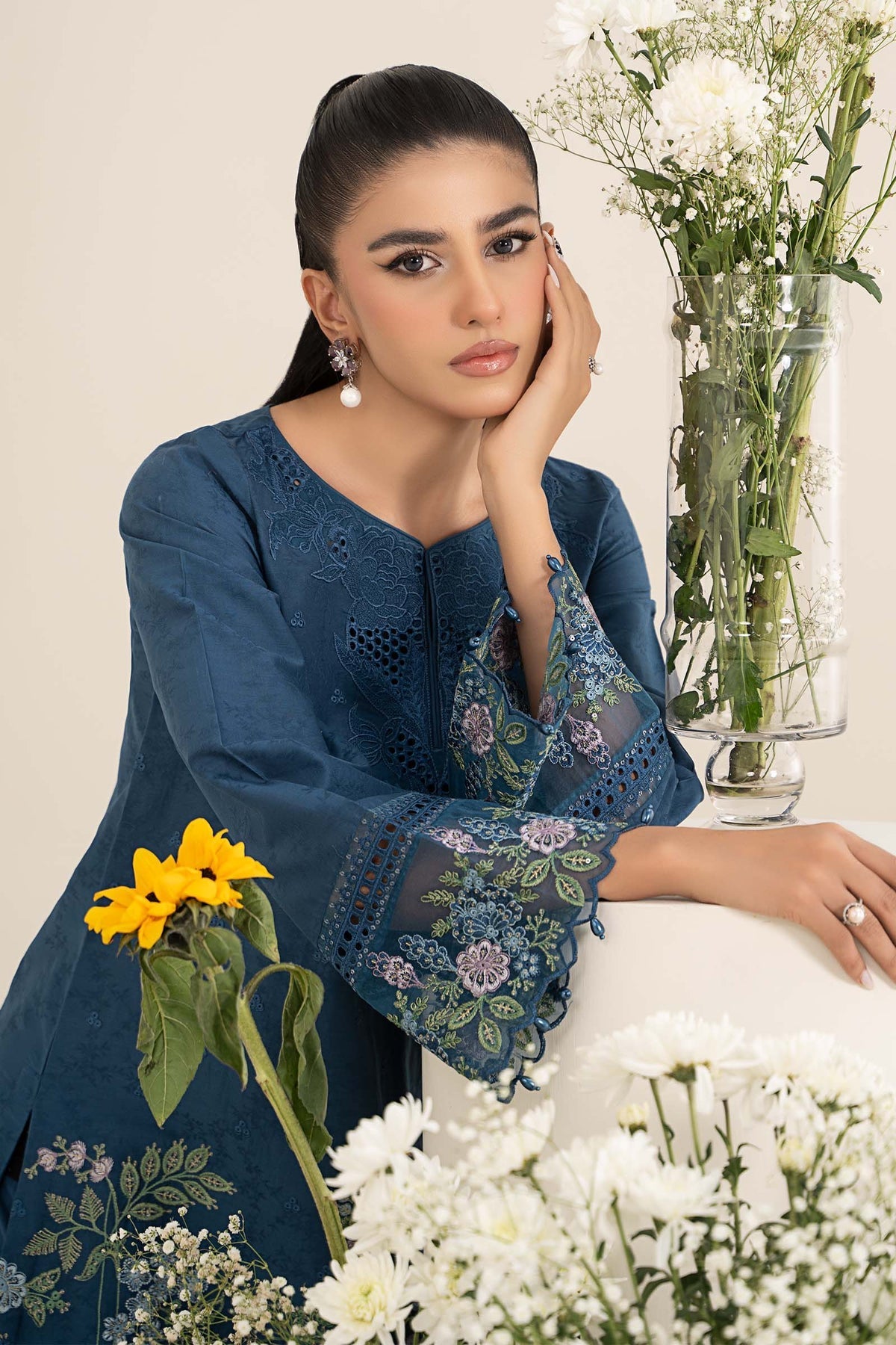 Maria B | Casual Pret 25 | DW-EF25-45 by Maria B - Designer Dress - Type: Ladies Clothes - Available at Libayah - 100% Original