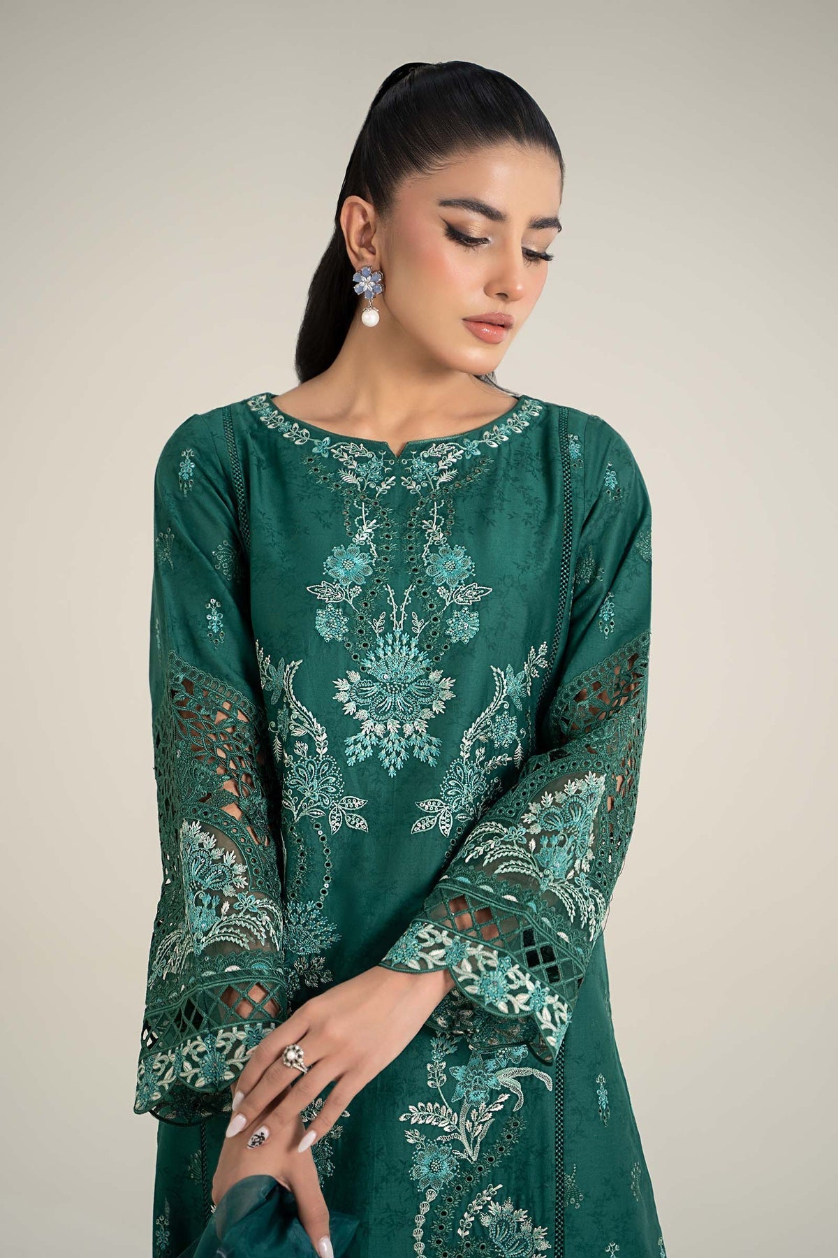 Maria B | Casual Pret 25 | DW-EF25-47 by Maria B - Designer Dress - Type: Ladies Clothes - Available at Libayah - 100% Original