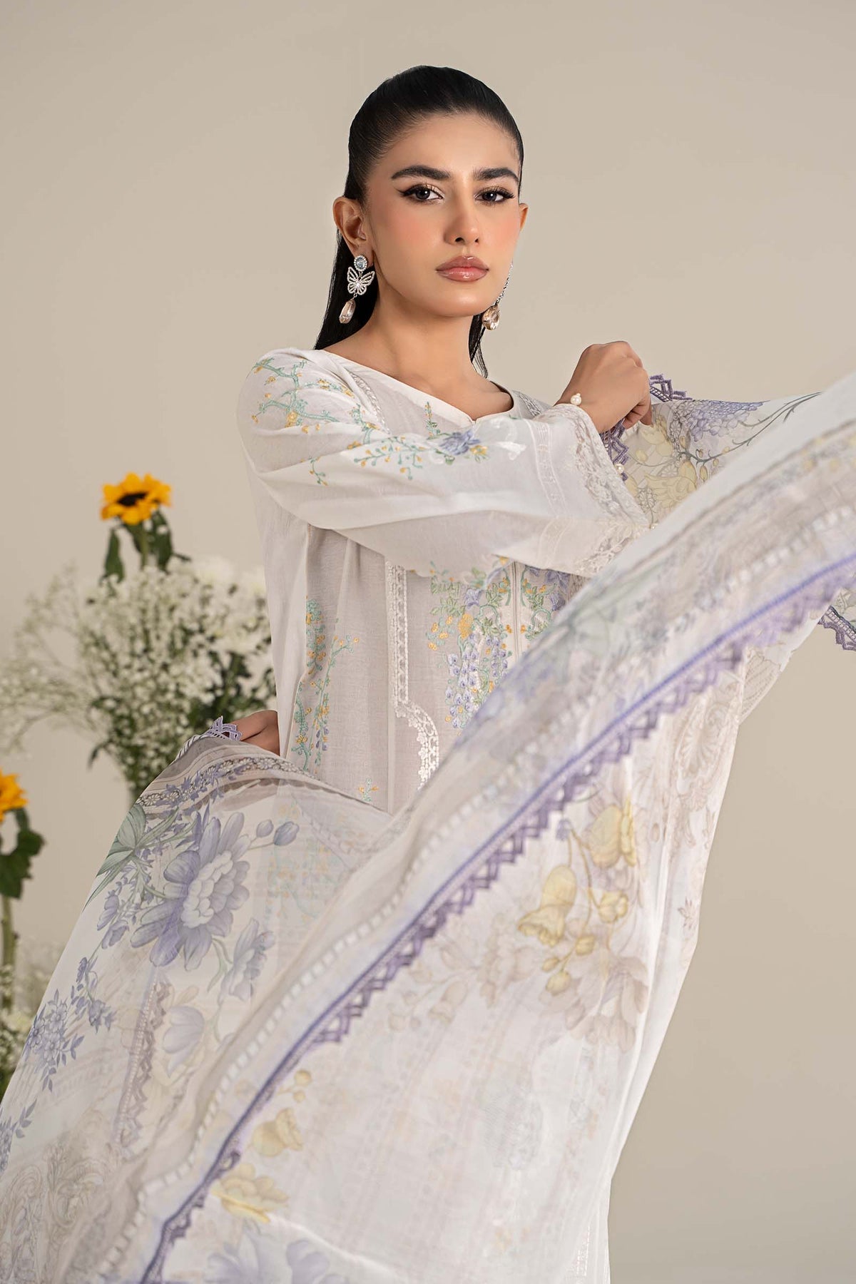 Maria B | Casual Pret 25 | DW-EF25-49 by Maria B - Designer Dress - Type: Ladies Clothes - Available at Libayah - 100% Original