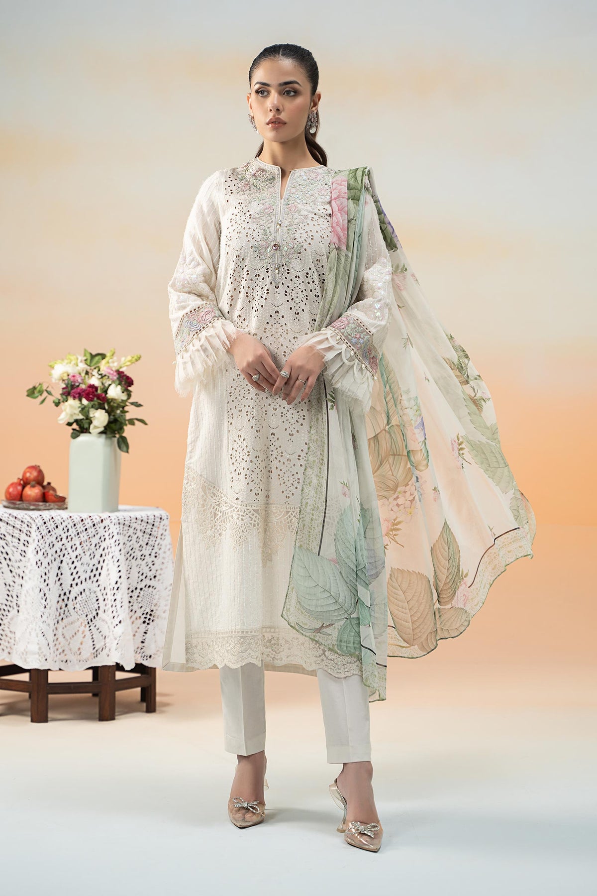 Maria B | Formal Wears | DW-EF25-66 by Maria B - Designer Dress - Type: Ladies Clothes - Available at Libayah - 100% Original