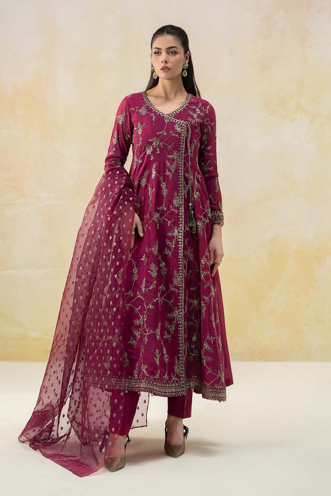 Maria B | Formal Wears | DW-EF25-78 by Maria B - Designer Dress - Type: Ladies Clothes - Available at Libayah - 100% Original