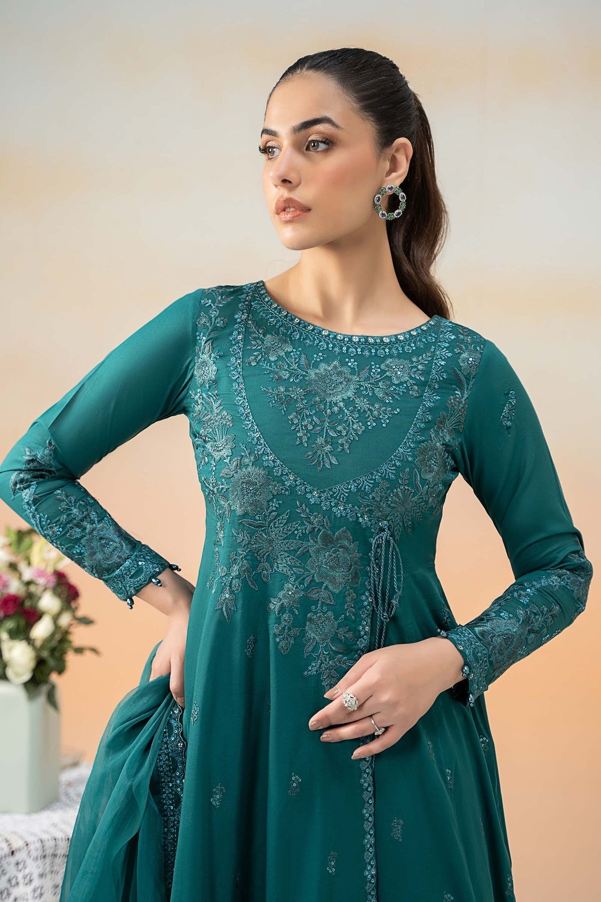 Maria B | Formal Wears | DW-EF25-83 by Maria B - Designer Dress - Type: Ladies Clothes - Available at Libayah - 100% Original