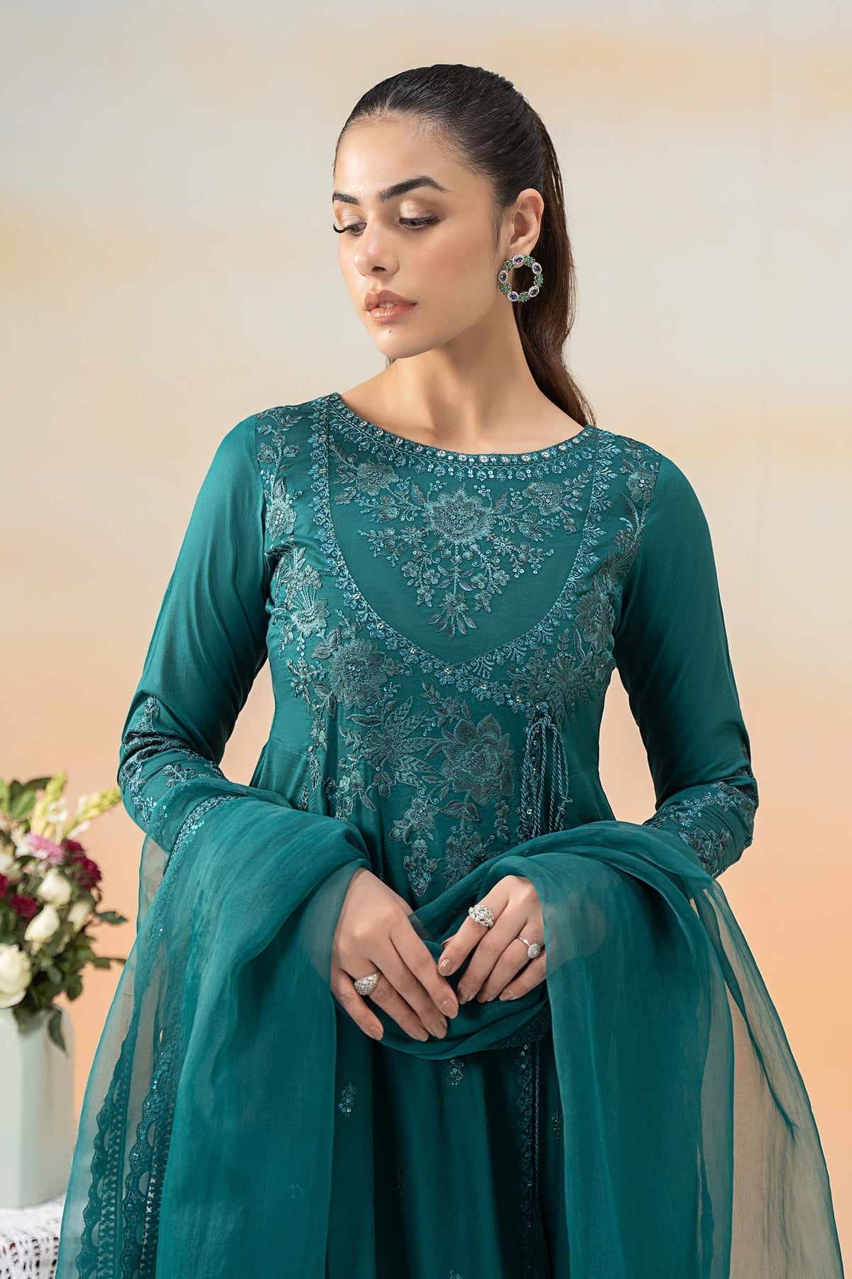 Maria B | Formal Wears | DW-EF25-83 by Maria B - Designer Dress - Type: Ladies Clothes - Available at Libayah - 100% Original