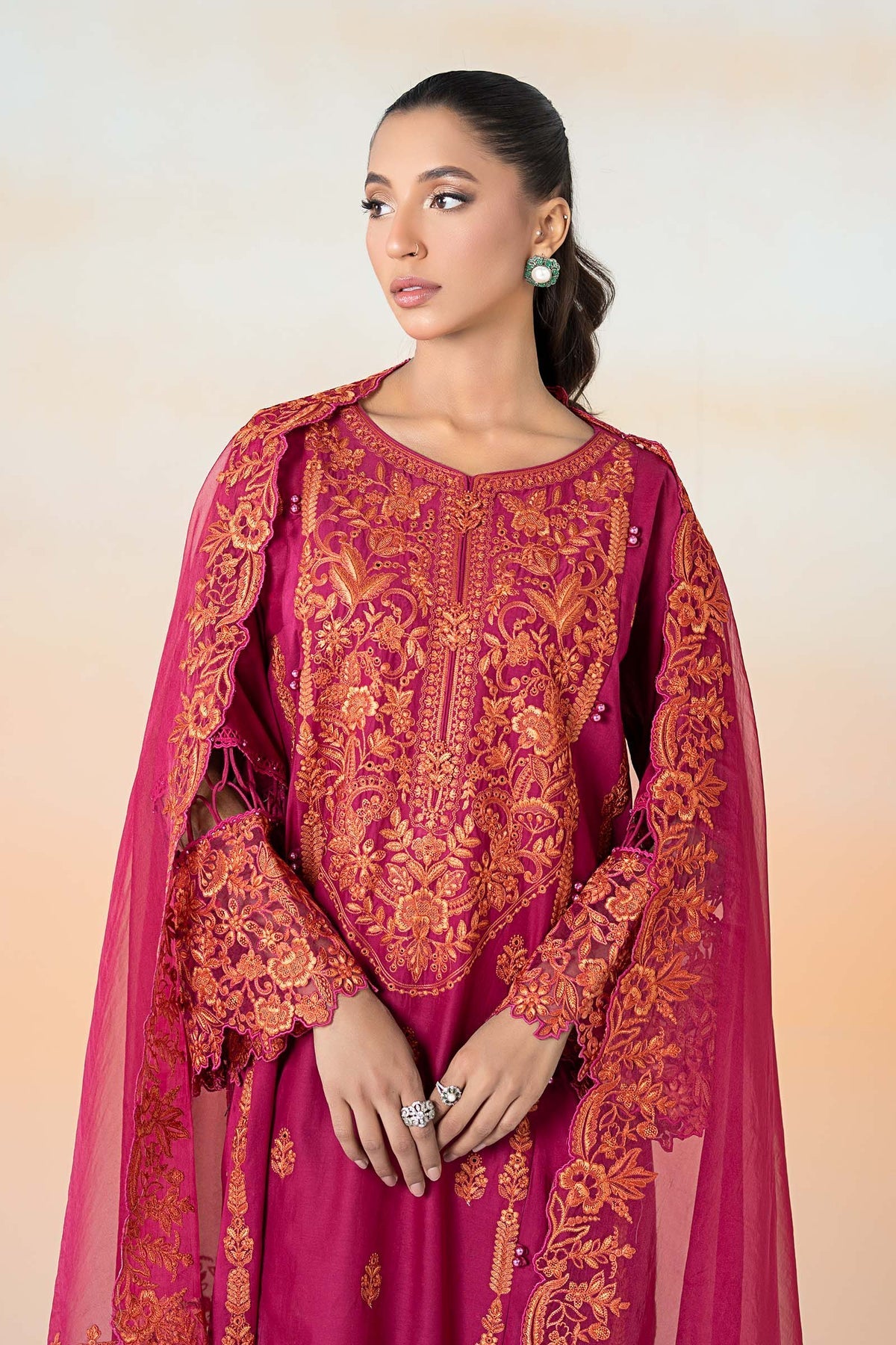 Maria B | Casual Pret 25 | DW-EF25-95 by Maria B - Designer Dress - Type: Ladies Clothes - Available at Libayah - 100% Original