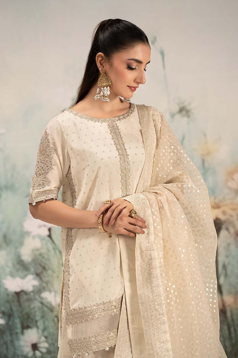 Maria B | Casual Pret 25 | DW-EF25-98 by Maria B - Designer Dress - Type: Ladies Clothes - Available at Libayah - 100% Original