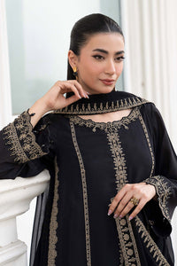 Maria B | Luxury Pret Pre Fall | DW-EF26-106-Black by Maria B - Designer Dress  - Type : Ladies Clothes - Available at Libayah - 100% Original 