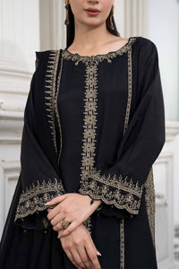 Maria B | Luxury Pret Pre Fall | DW-EF26-106-Black by Maria B - Designer Dress  - Type : Ladies Clothes - Available at Libayah - 100% Original 
