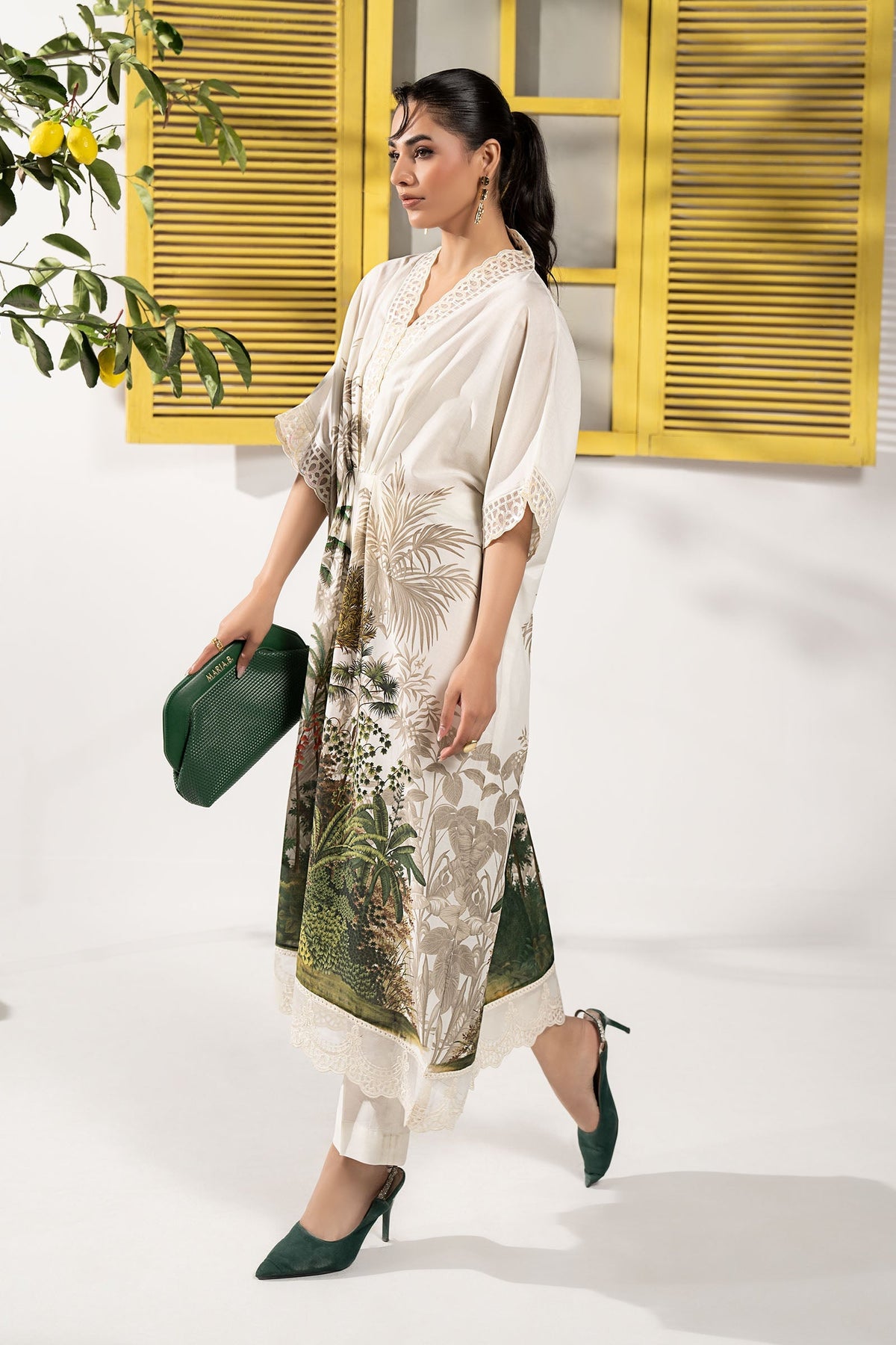 Maria B | Eid Festive Pret | DW-EF26-132 - Designer Dress - Type : Ladies Clothes - Available at Libayah - 100% Original