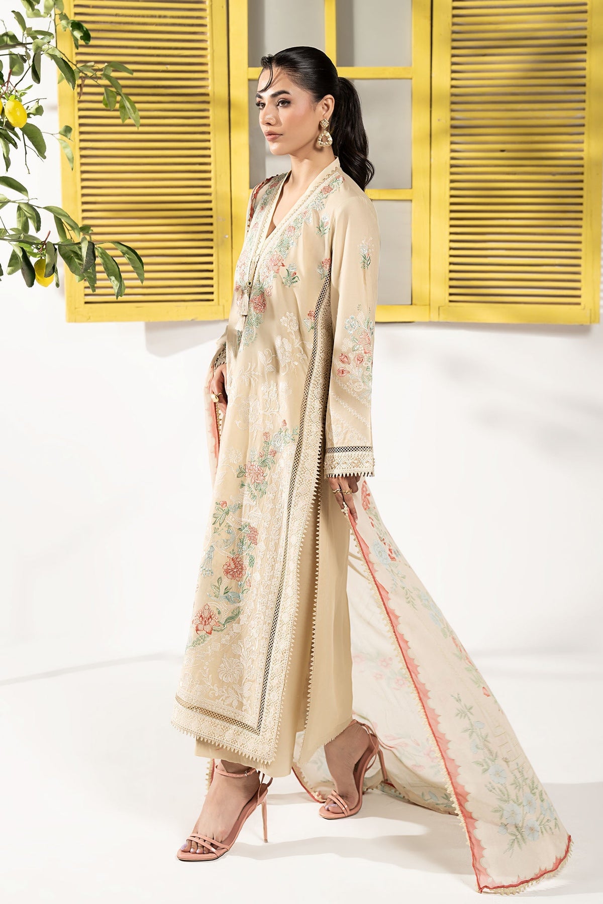 Maria B | Eid Festive Pret | DW-EF26-180 - Designer Dress - Type : Ladies Clothes - Available at Libayah - 100% Original
