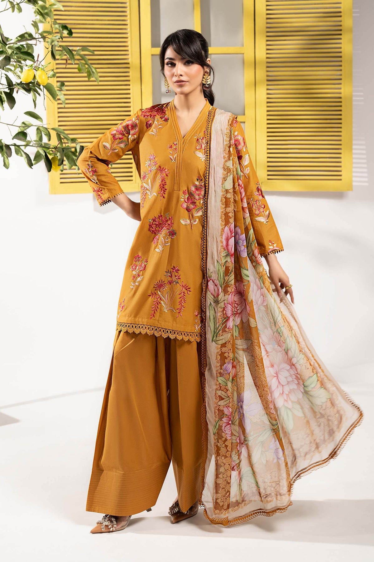 Maria B | Eid Festive Pret | DW-EF26-199 - Designer Dress - Type : Ladies Clothes - Available at Libayah - 100% Original