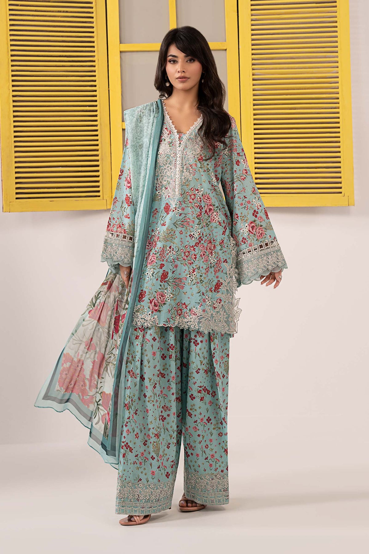 Maria B | Eid Festive Pret | DW-EF26-19 - Designer Dress - Type : Ladies Clothes - Available at Libayah - 100% Original