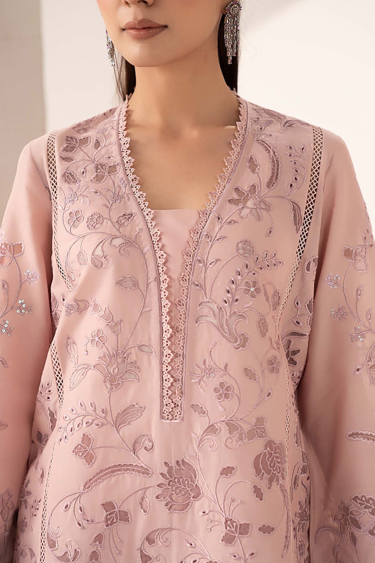 Maria B | Luxury Pret Pre Fall | DW-EF26-30-Lilac by Maria B - Designer Dress  - Type : Ladies Clothes - Available at Libayah - 100% Original 