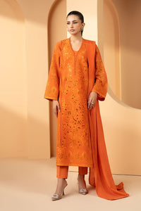 Maria B | Luxury Pret Pre Fall | DW-EF26-30-Orange by Maria B - Designer Dress  - Type : Ladies Clothes - Available at Libayah - 100% Original 