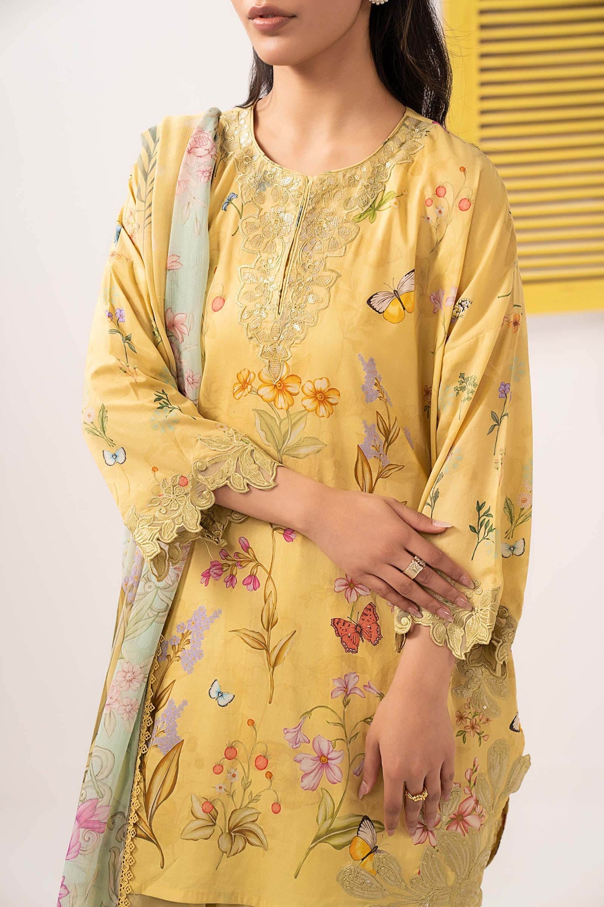 Maria B | Eid Festive Pret | DW-EF26-49 - Designer Dress - Type : Ladies Clothes - Available at Libayah - 100% Original