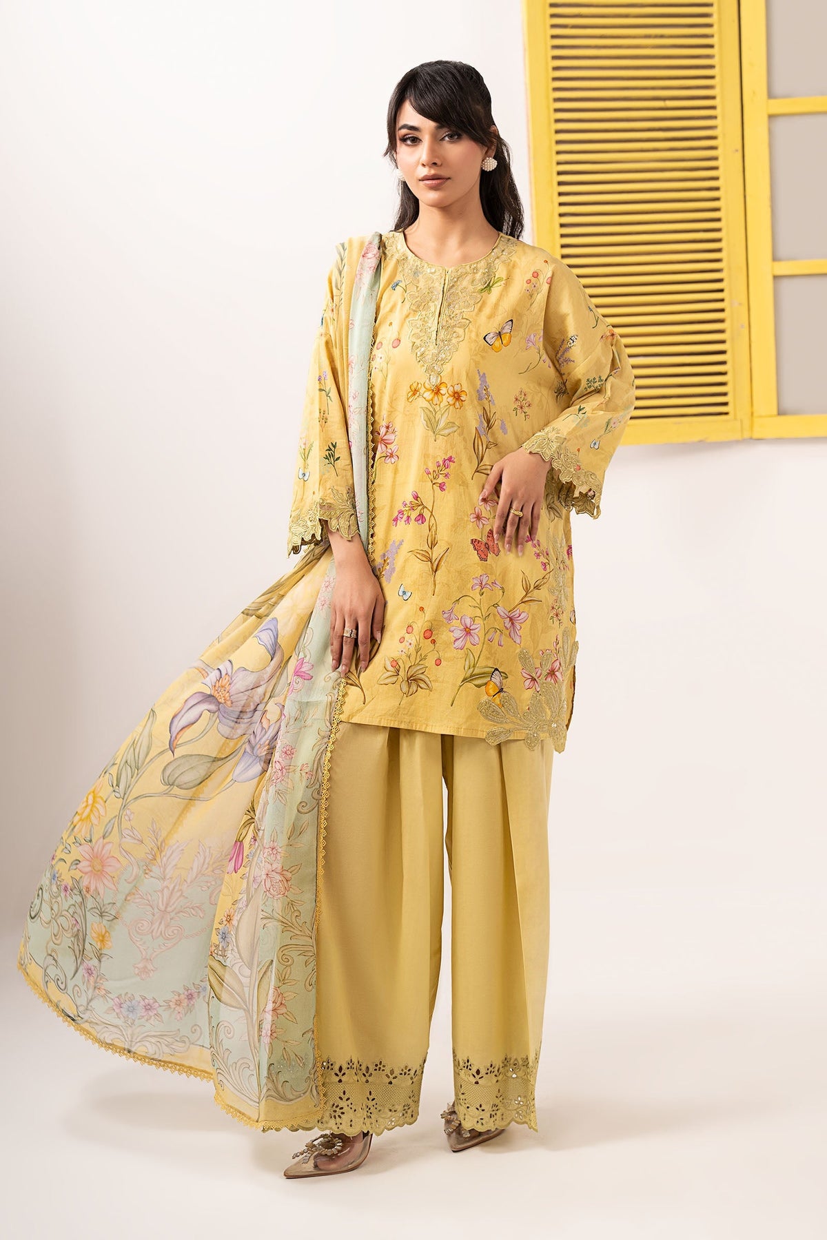 Maria B | Eid Festive Pret | DW-EF26-49 - Designer Dress - Type : Ladies Clothes - Available at Libayah - 100% Original