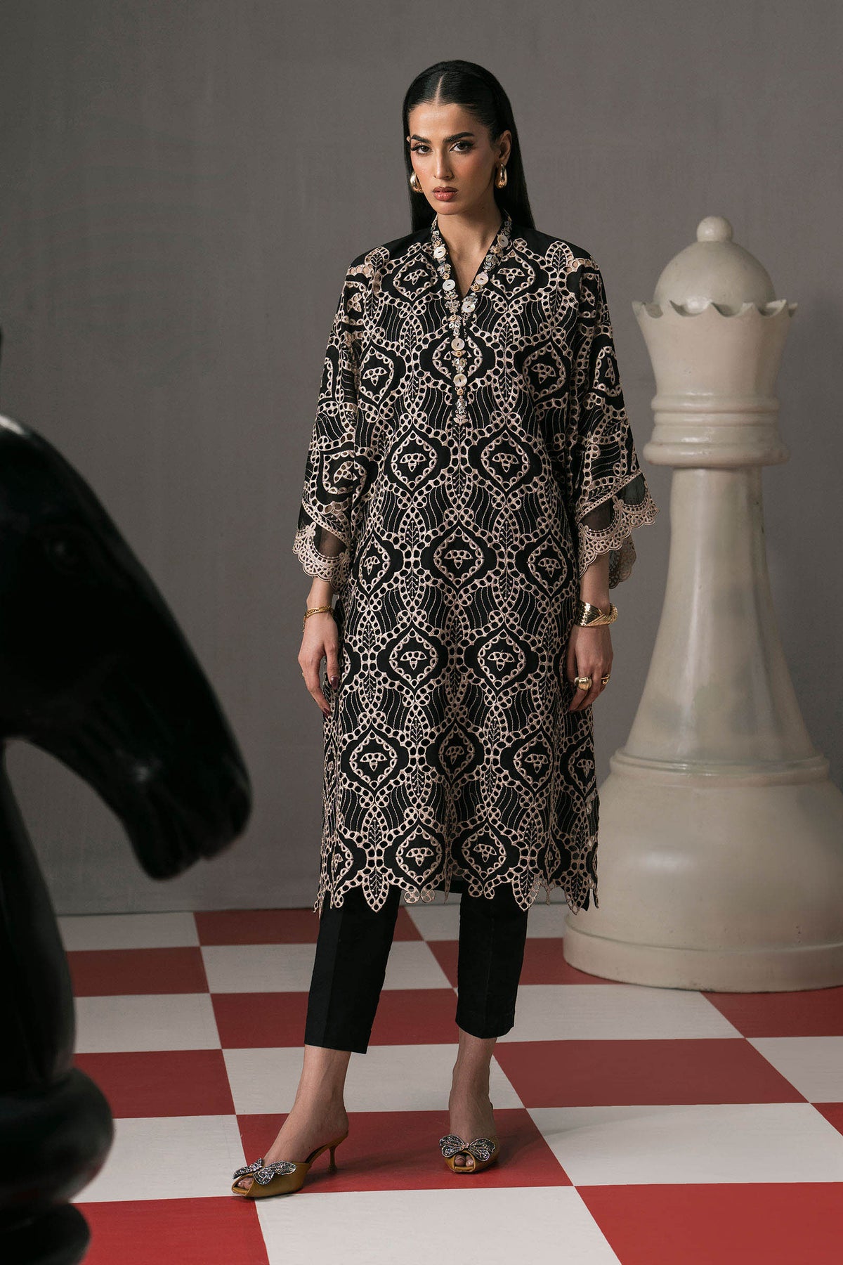 Maria B | Eid Festive Pret | DW-EF26-63 - Designer Dress - Type : Ladies Clothes - Available at Libayah - 100% Original