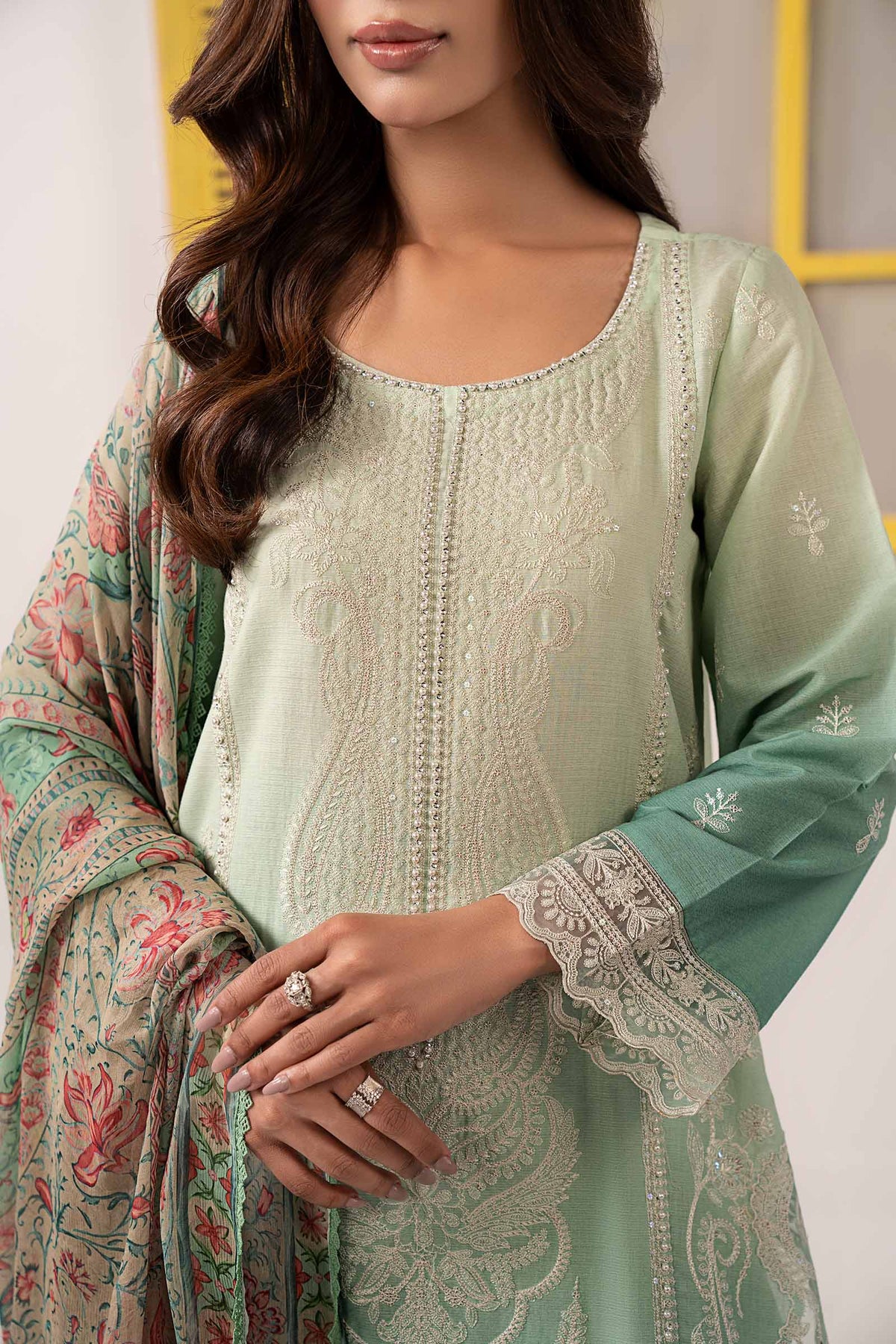 Maria B | Eid Festive Pret | DW-EF26-63 - Designer Dress - Type : Ladies Clothes - Available at Libayah - 100% Original