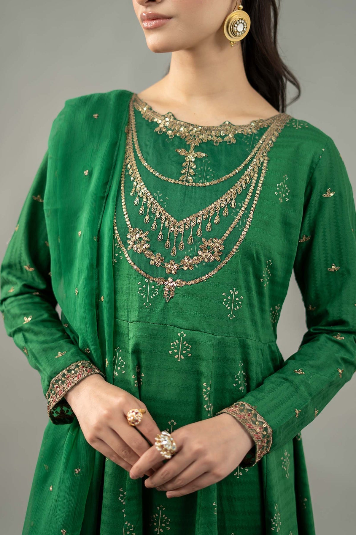 Maria B | Formal Wears | DW-EF21-04R1 by Maria B - Designer Dress - Type: Ladies Clothes - Available at Libayah - 100% Original