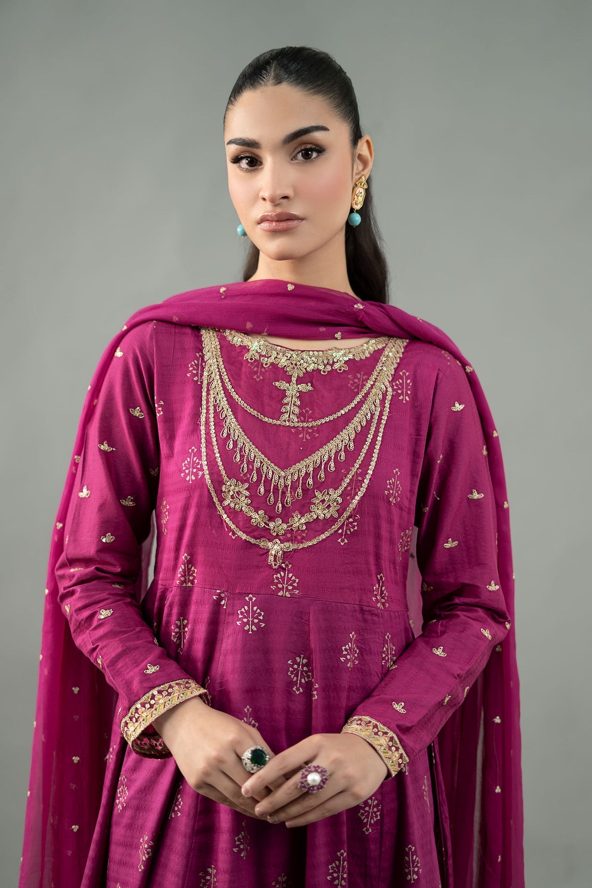 Maria B | Formal Wears | DW-EF21-04R1 by Maria B - Designer Dress - Type: Ladies Clothes - Available at Libayah - 100% Original