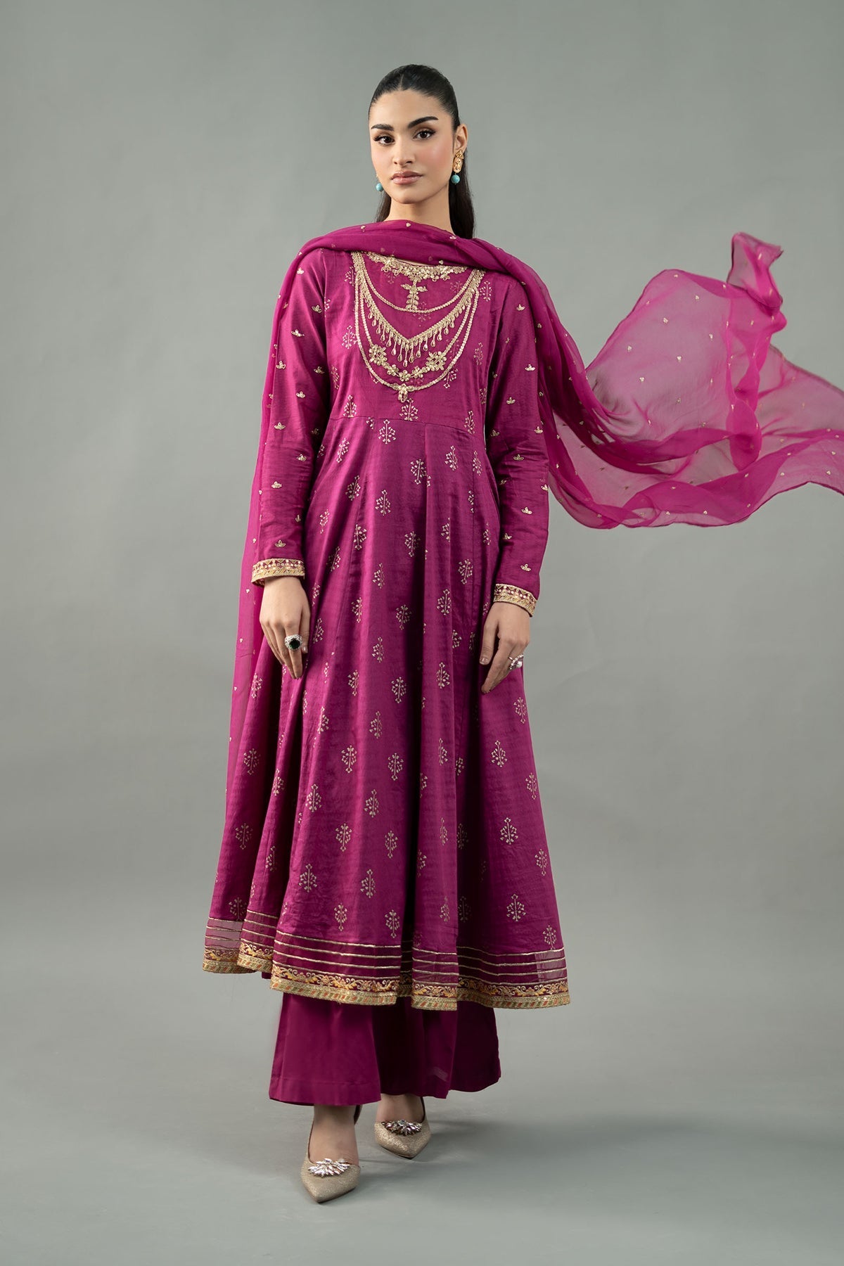 Maria B | Formal Wears | DW-EF21-04R1 by Maria B - Designer Dress - Type: Ladies Clothes - Available at Libayah - 100% Original