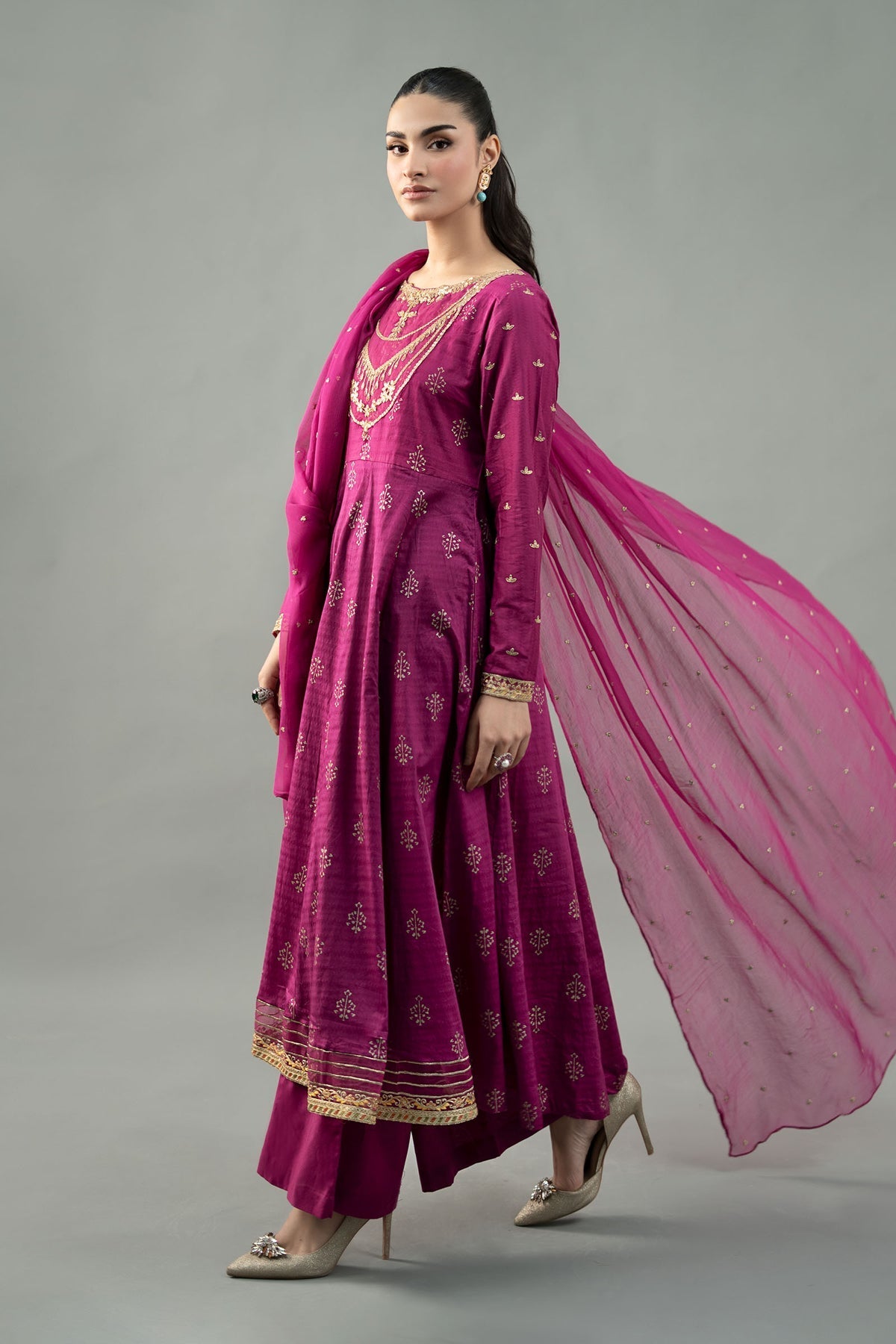 Maria B | Formal Wears | DW-EF21-04R1 by Maria B - Designer Dress - Type: Ladies Clothes - Available at Libayah - 100% Original