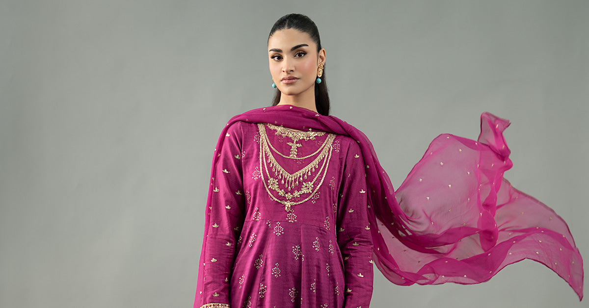 Maria B | Formal Wears | DW-EF21-04R1 by Maria B - Designer Dress - Type: Ladies Clothes - Available at Libayah - 100% Original
