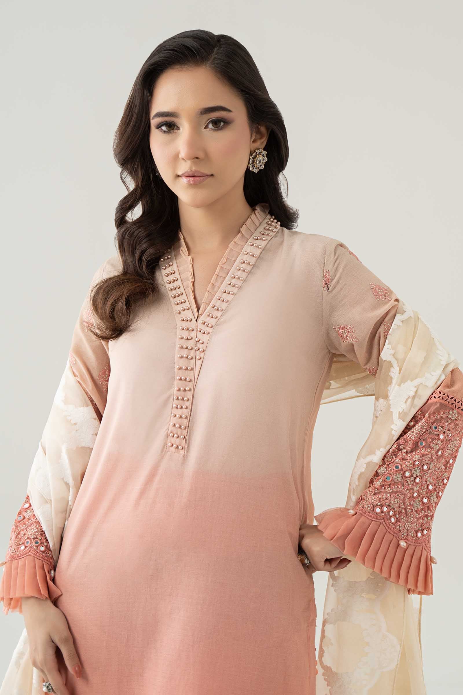 Maria B | Luxury Pret 25 | DW-EF23-41 by Maria B - Designer Dress - Type: Ladies Clothes - Available at Libayah - 100% Original