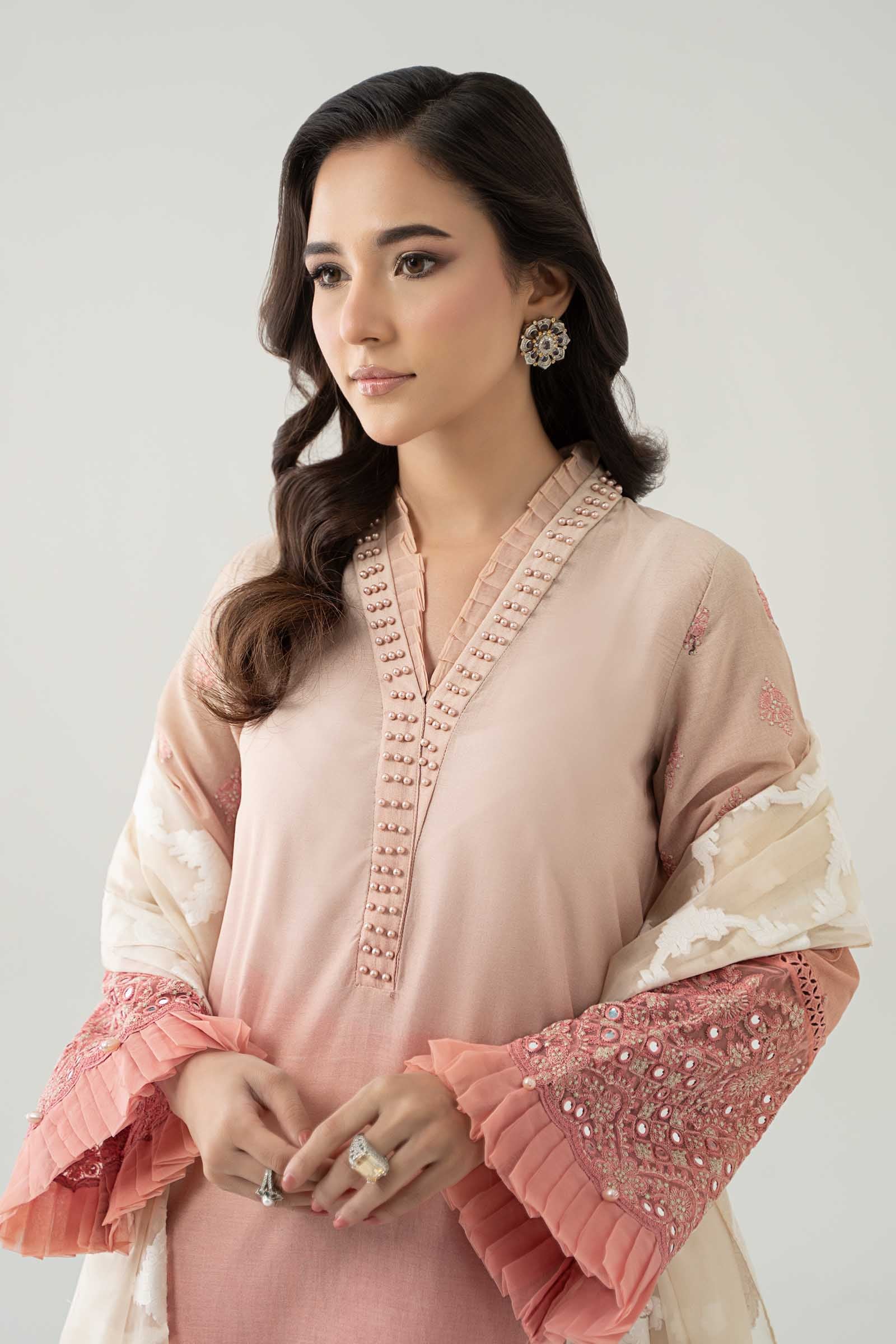 Maria B | Luxury Pret 25 | DW-EF23-41 by Maria B - Designer Dress - Type: Ladies Clothes - Available at Libayah - 100% Original