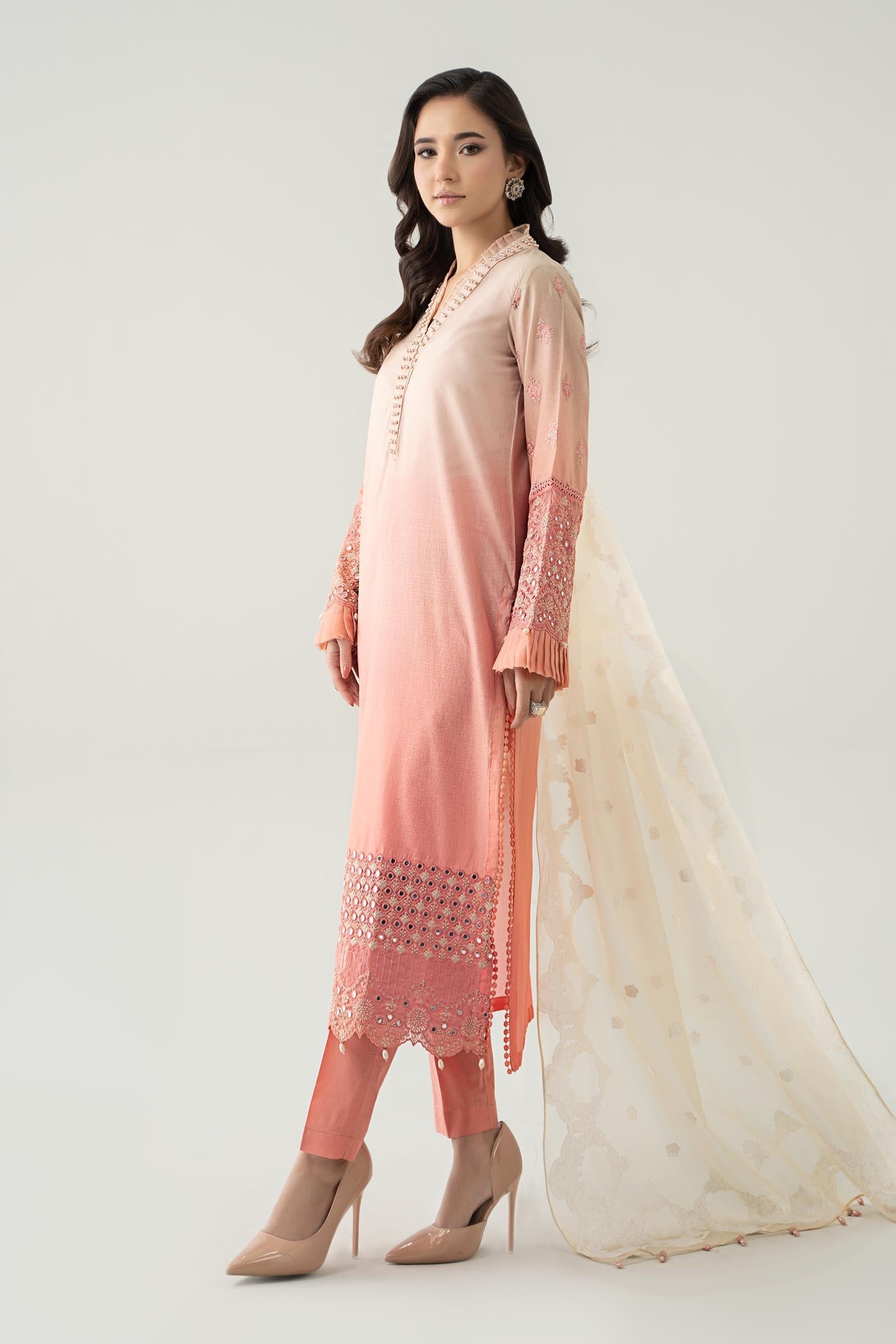 Maria B | Luxury Pret 25 | DW-EF23-41 by Maria B - Designer Dress - Type: Ladies Clothes - Available at Libayah - 100% Original