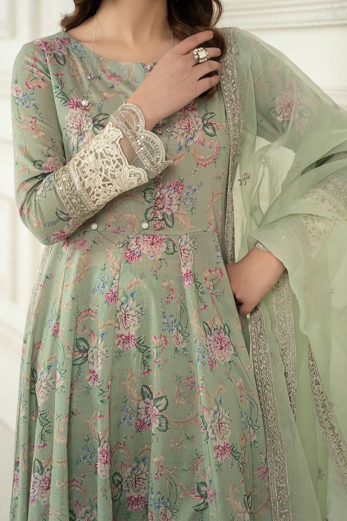 Maria B | Eid Festive Pret | DW-EF24-102R1 - Designer Dress - Type : Ladies Clothes - Available at Libayah - 100% Original