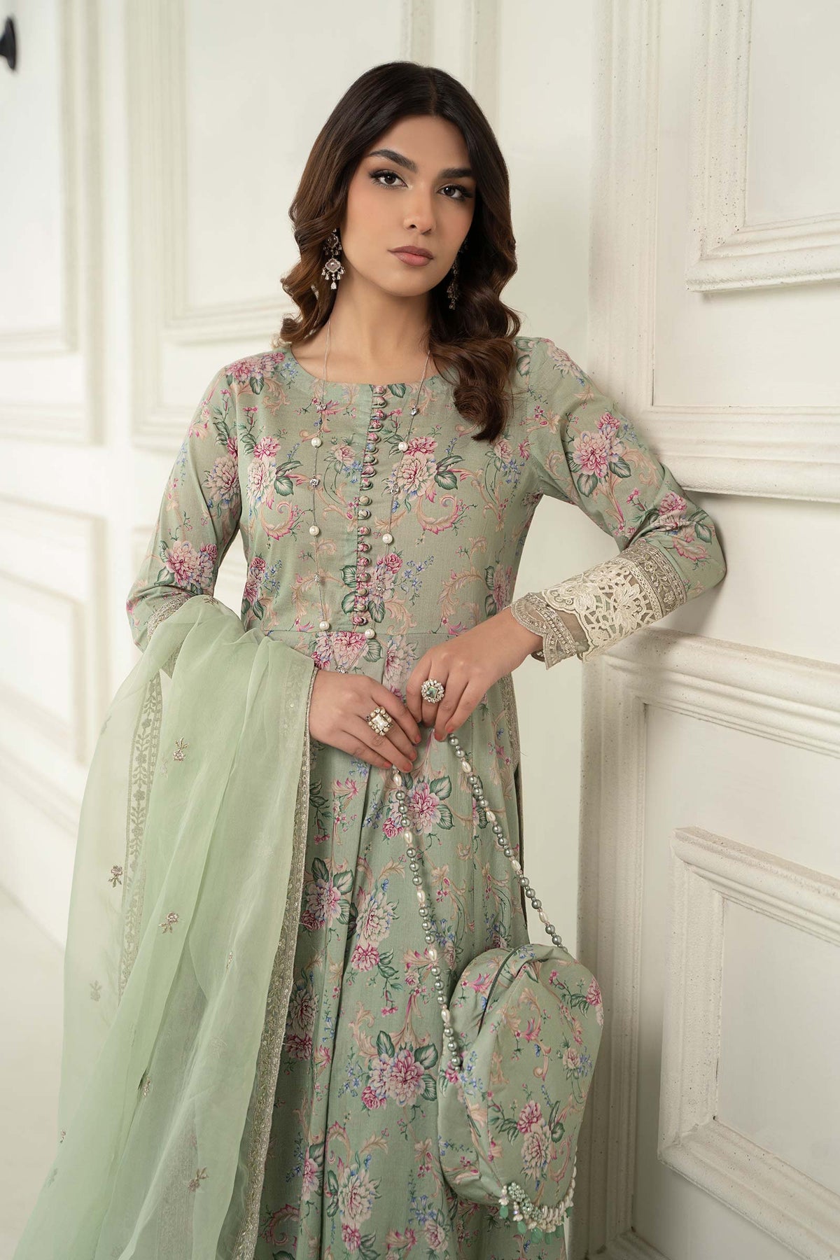 Maria B | Eid Festive Pret | DW-EF24-102R1 - Designer Dress - Type : Ladies Clothes - Available at Libayah - 100% Original