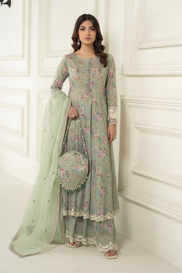 Maria B | Eid Festive Pret | DW-EF24-102R1 - Designer Dress - Type : Ladies Clothes - Available at Libayah - 100% Original