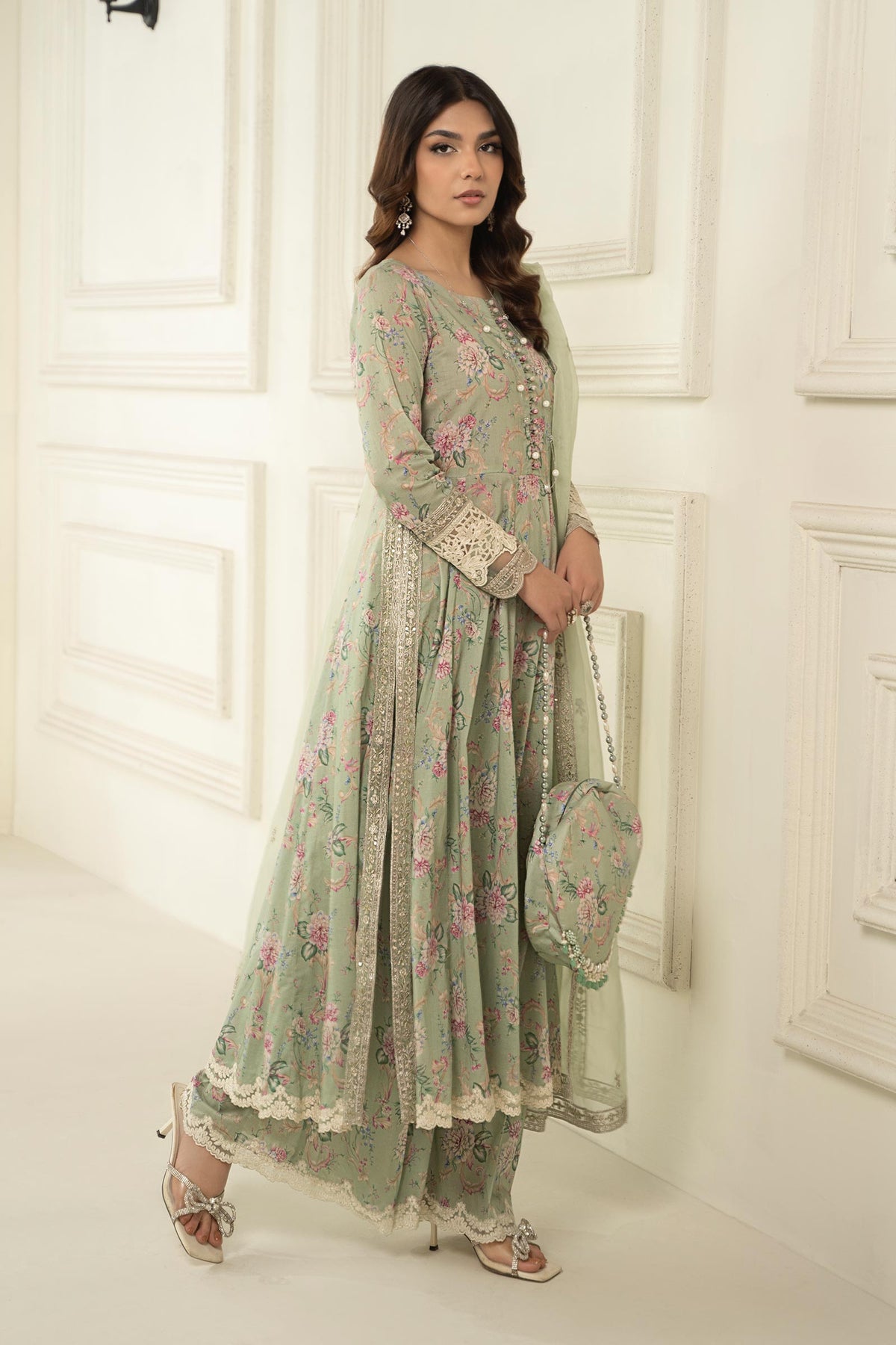 Maria B | Eid Festive Pret | DW-EF24-102R1 - Designer Dress - Type : Ladies Clothes - Available at Libayah - 100% Original