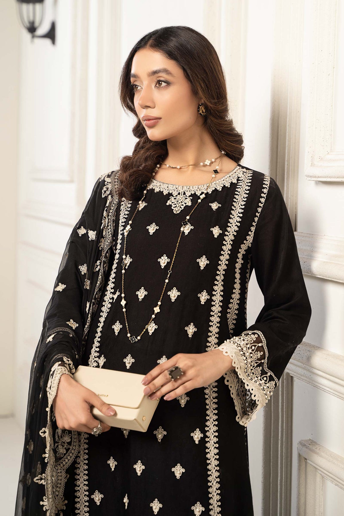 Maria B | Eid Festive Pret | DW-EF24-117R1 - Designer Dress - Type : Ladies Clothes - Available at Libayah - 100% Original