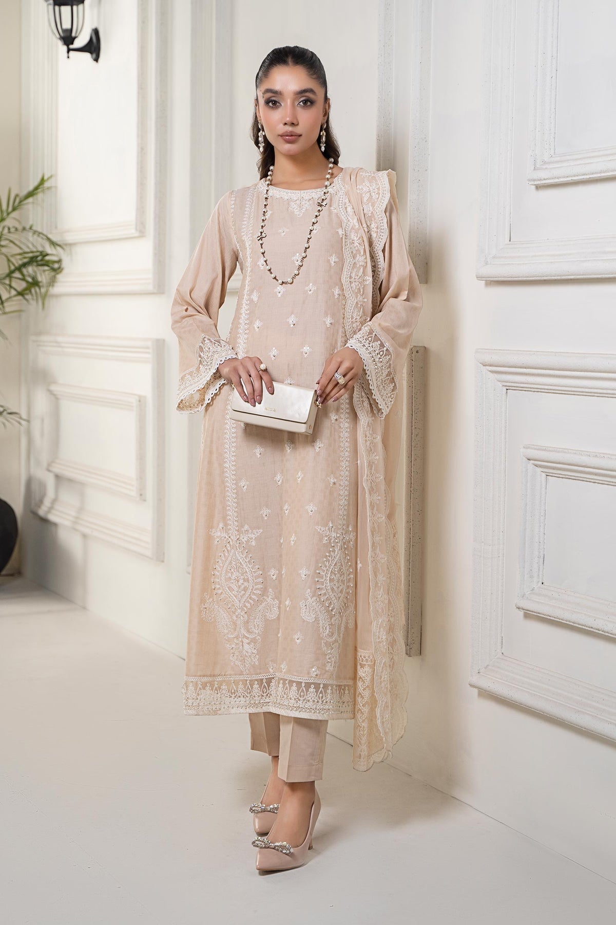 Maria B | Eid Festive Pret | DW-EF24-117R1 - Designer Dress - Type : Ladies Clothes - Available at Libayah - 100% Original