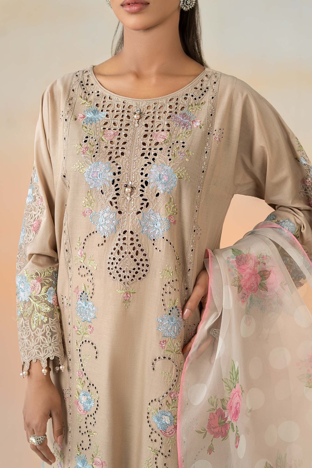 Maria B | Casual Pret 25 | DW-EF25-05 by Maria B - Designer Dress - Type: Ladies Clothes - Available at Libayah - 100% Original