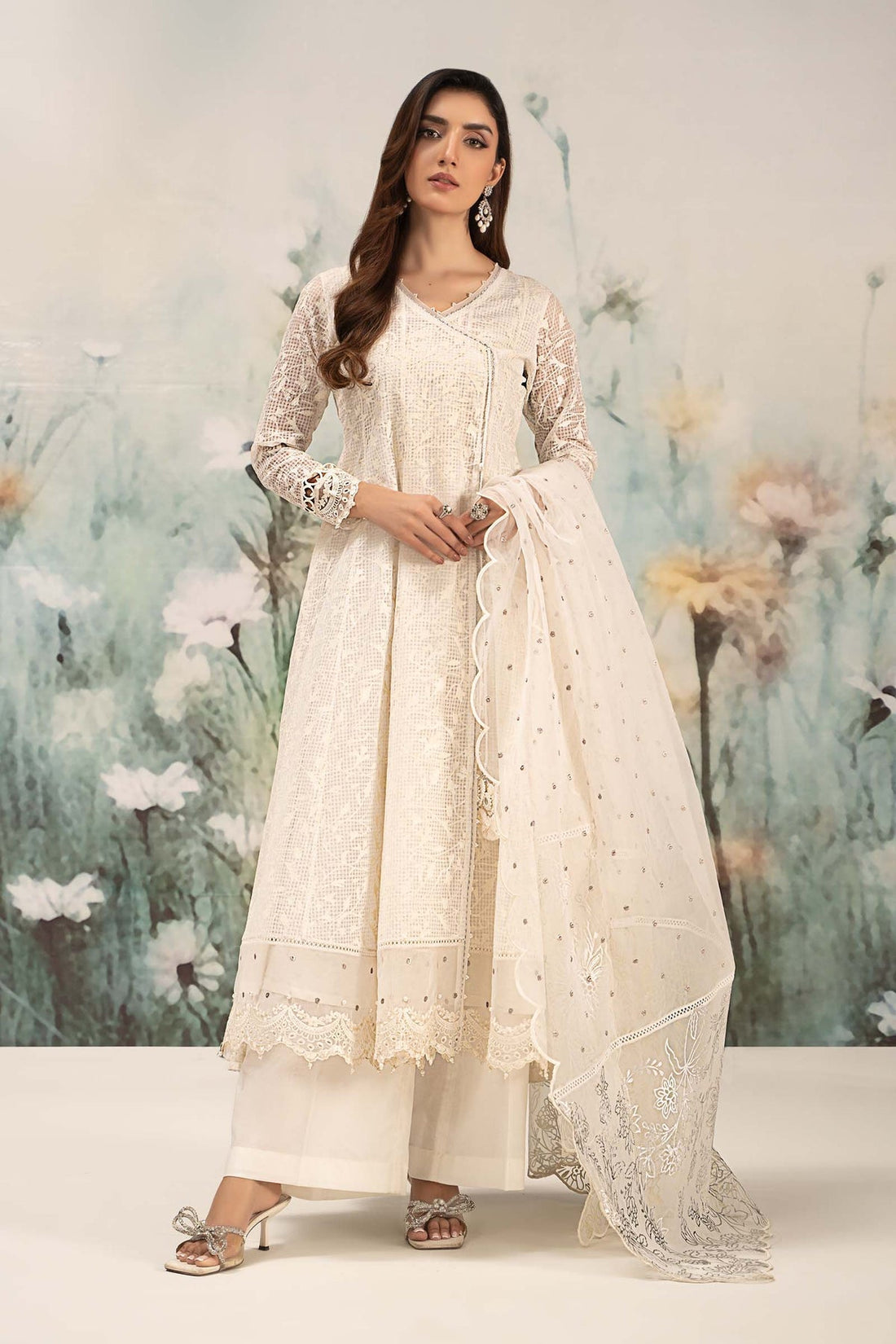Maria B | Casual Pret 25 | W-EF25-101 by Maria B - Designer Dress - Type: Ladies Clothes - Available at Libayah - 100% Original