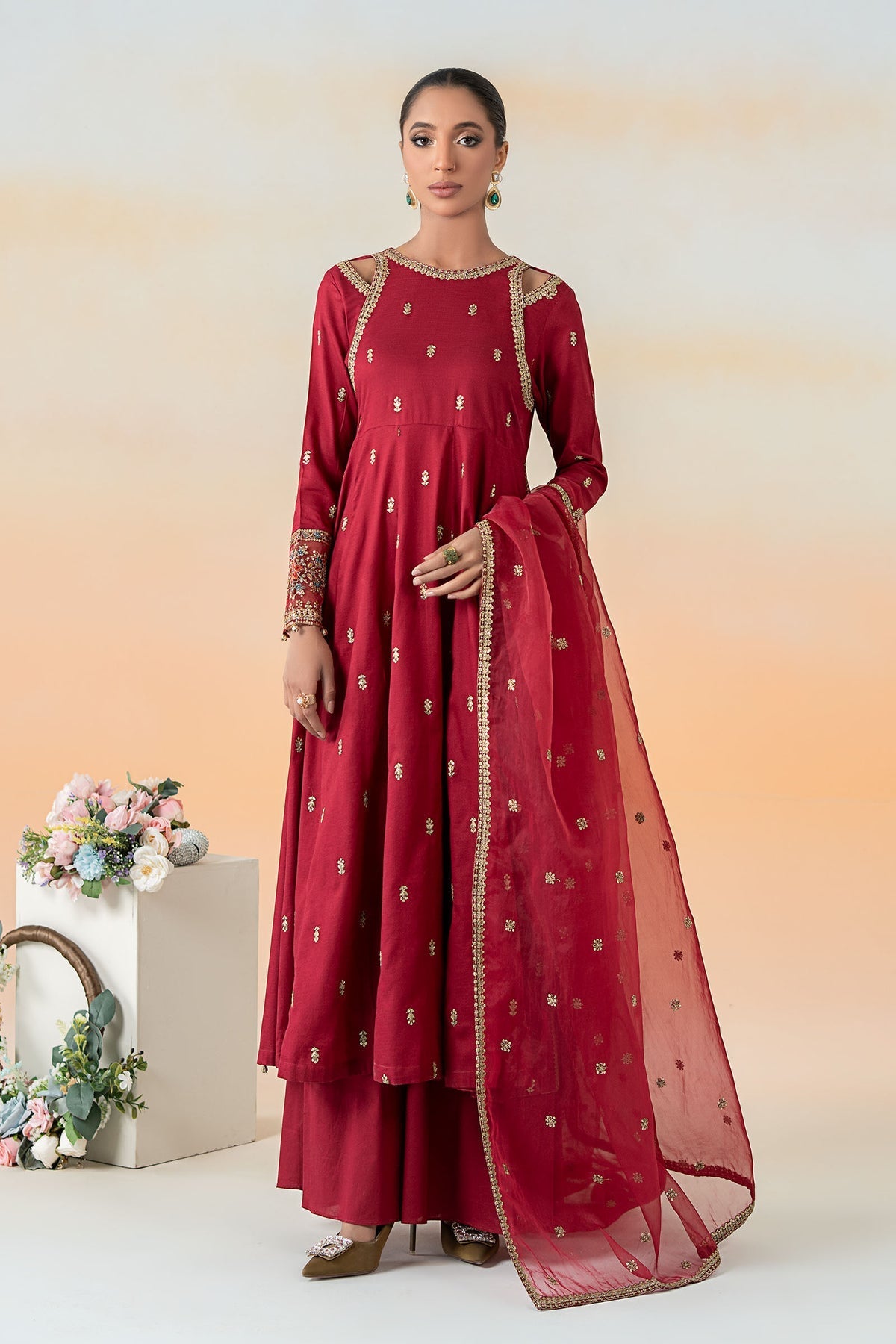 Maria B | Formal Wears | DW-EF25-19 by Maria B - Designer Dress - Type: Ladies Clothes - Available at Libayah - 100% Original