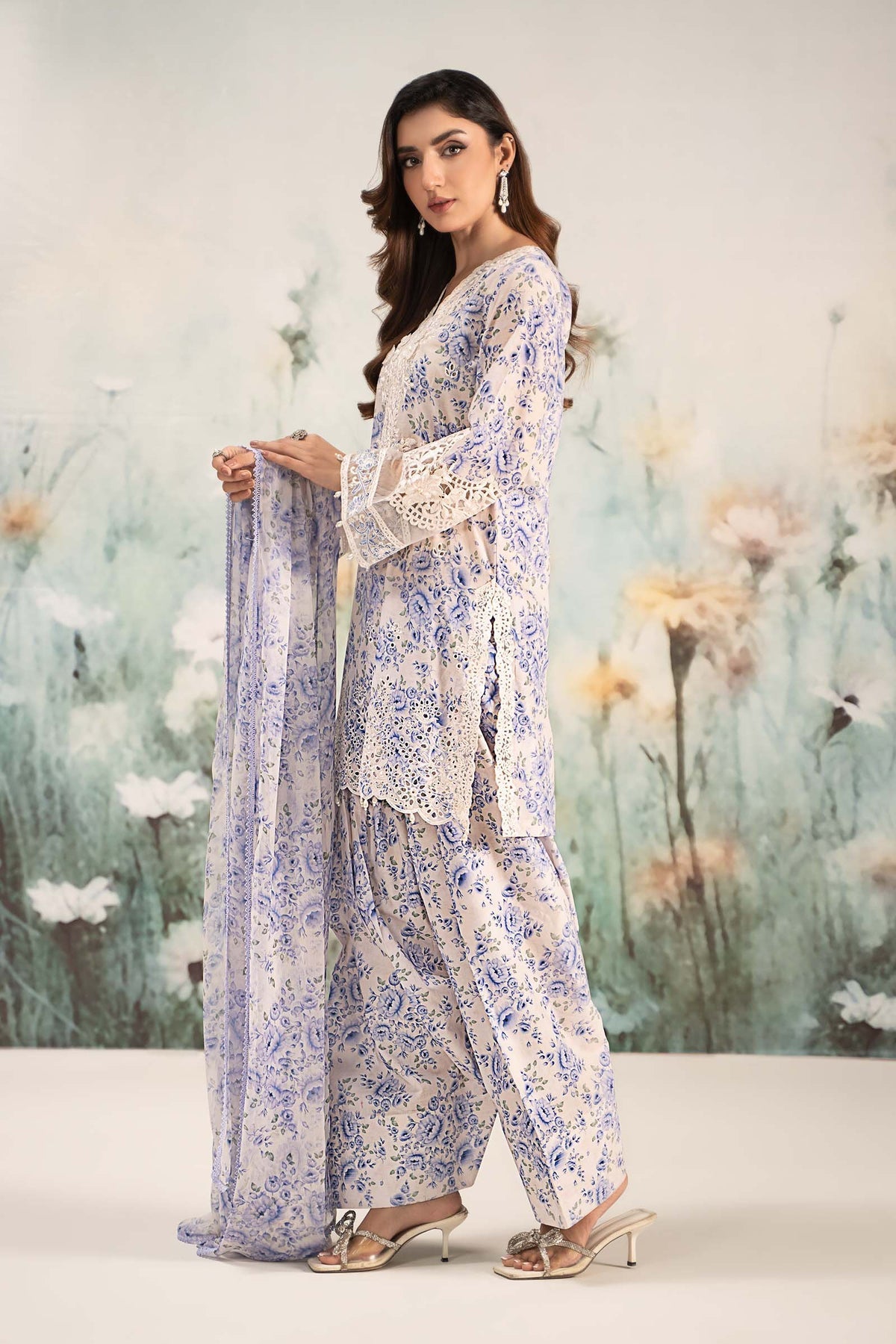 Maria B | Casual Pret 25 | DW-EF25-36 by Maria B - Designer Dress - Type: Ladies Clothes - Available at Libayah - 100% Original